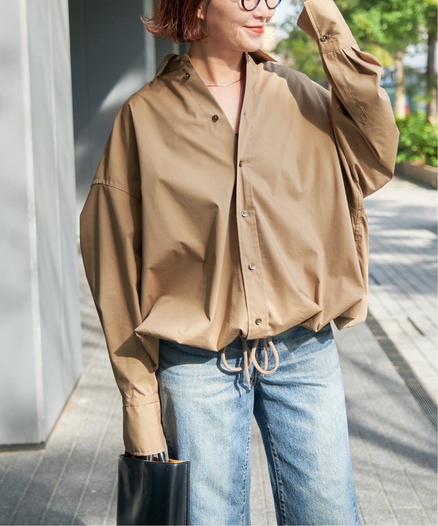 追加》CO/PEヘムギャザーシャツ（シャツ／ブラウス）｜Spick and Span  