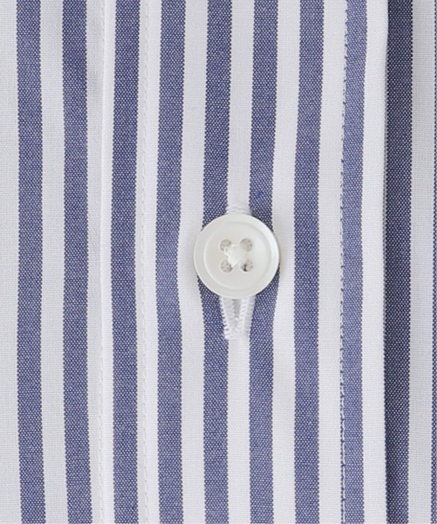 完売品✨25SS スピックアンドスパン　 CO/PEストライプヘムギャザーシャツ 追加》CO/PEストライプヘムギャザーシャツ（シャツ/ブラウス