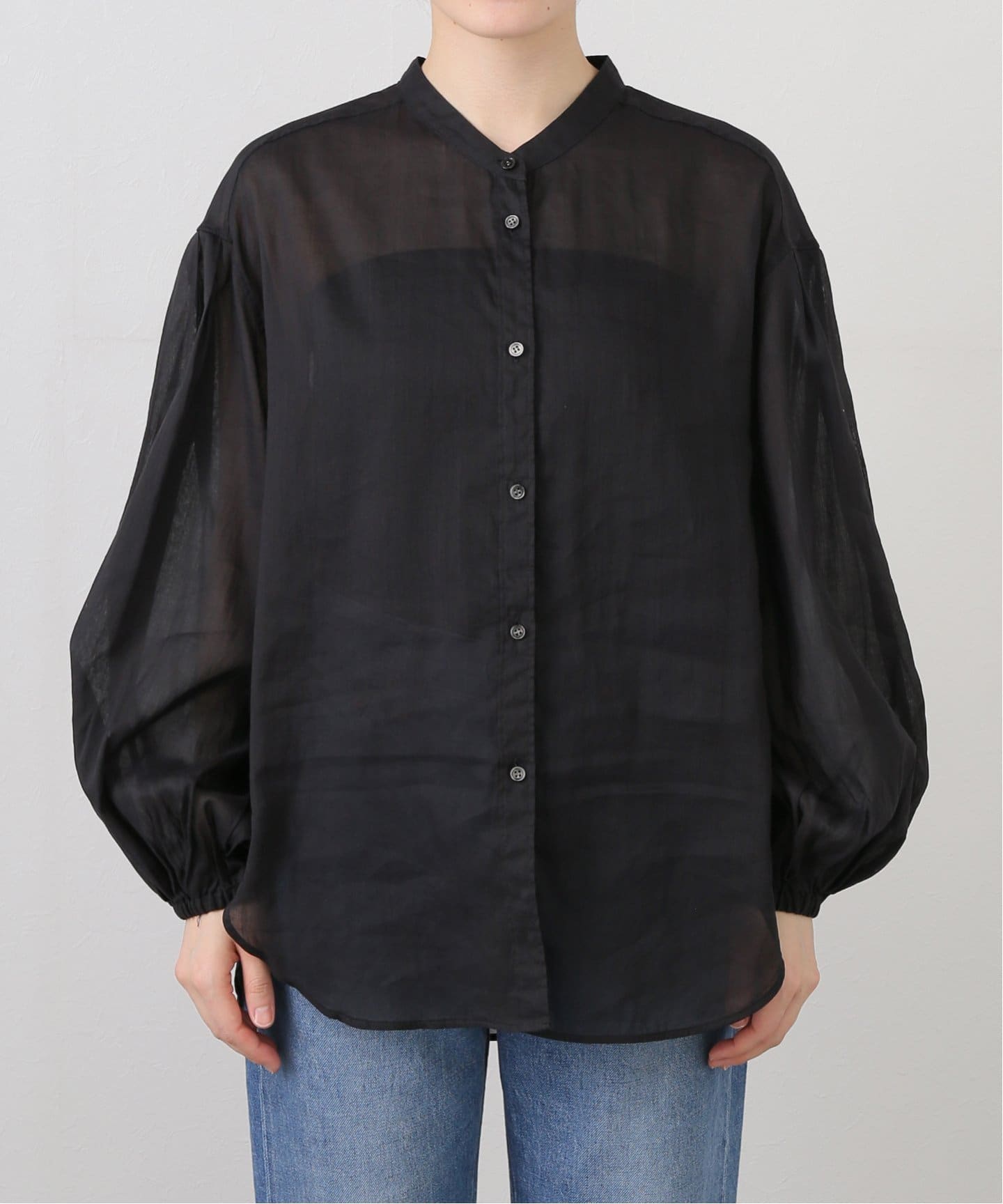 ラミーコットンバルーンスリーブシャツ（シャツ／ブラウス）｜Spick