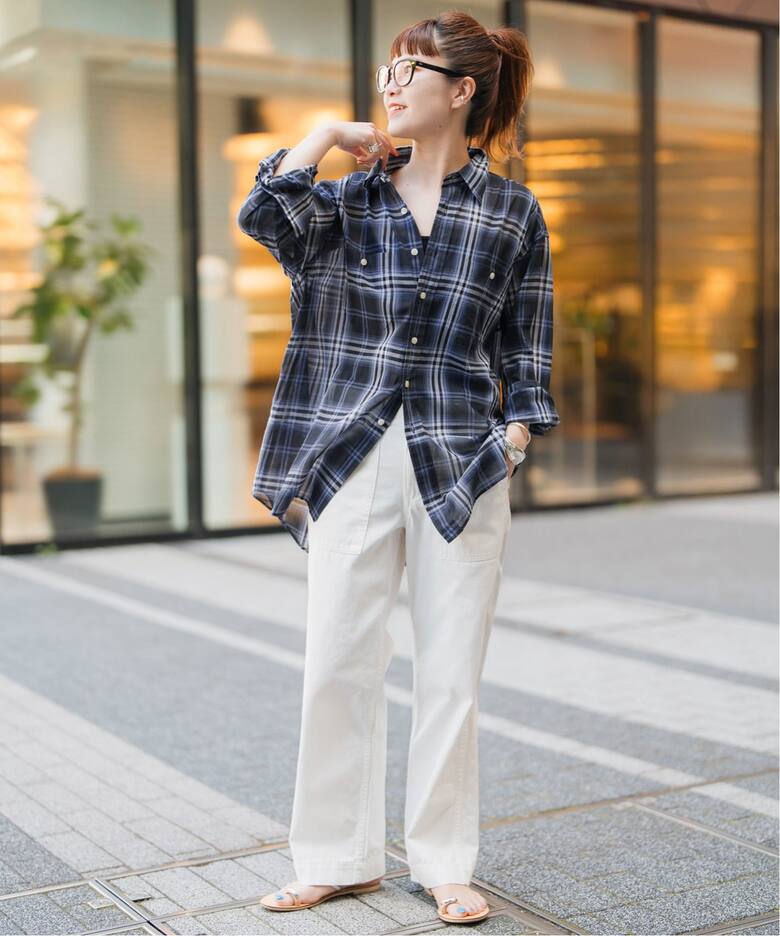 WEB限定追加》コットンボイルチェックシャツ（シャツ／ブラウス 