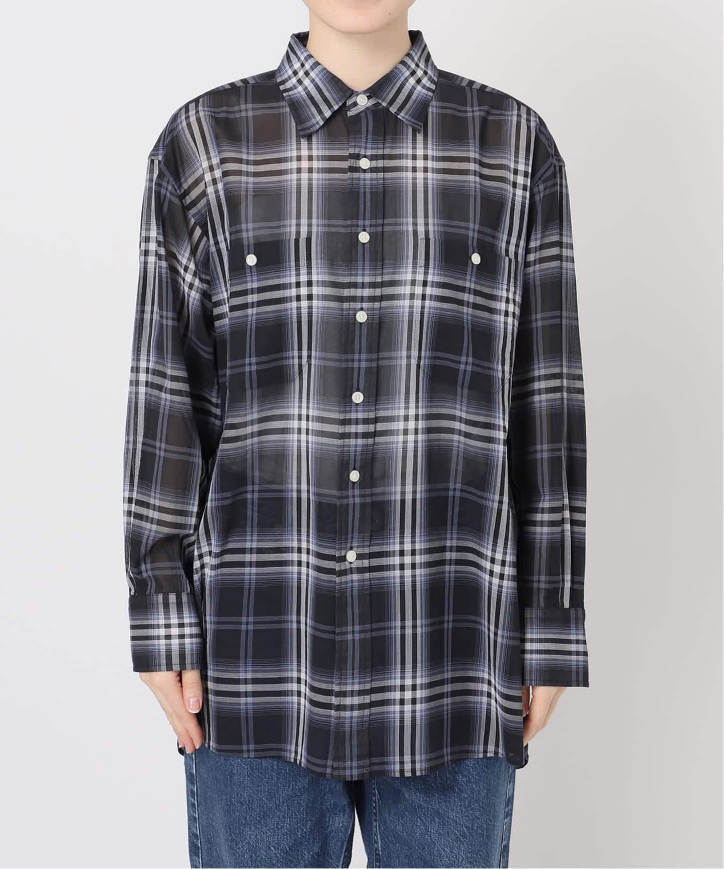 ブラウス シャツ 「WEB限定追加」コットンボイルチェックシャツ レディース Spick＆Span ブラウス シャツ 「WEB限定追加」コットンボイル