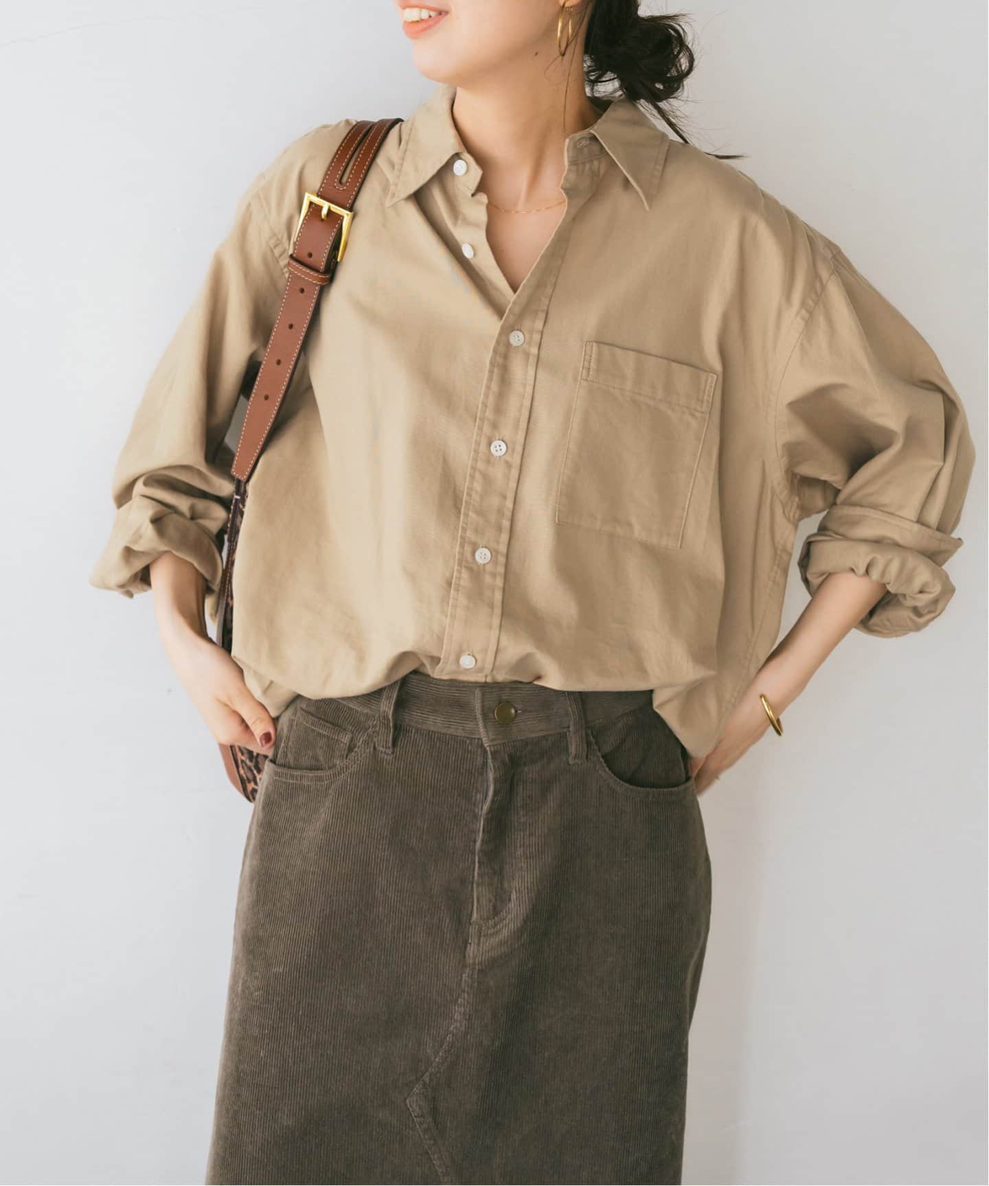 【Spick&Span】　オックススタンダードシャツ　長袖シャツ　ブラウス Spick & Span - スピック&スパン オックススタンダードシャツの