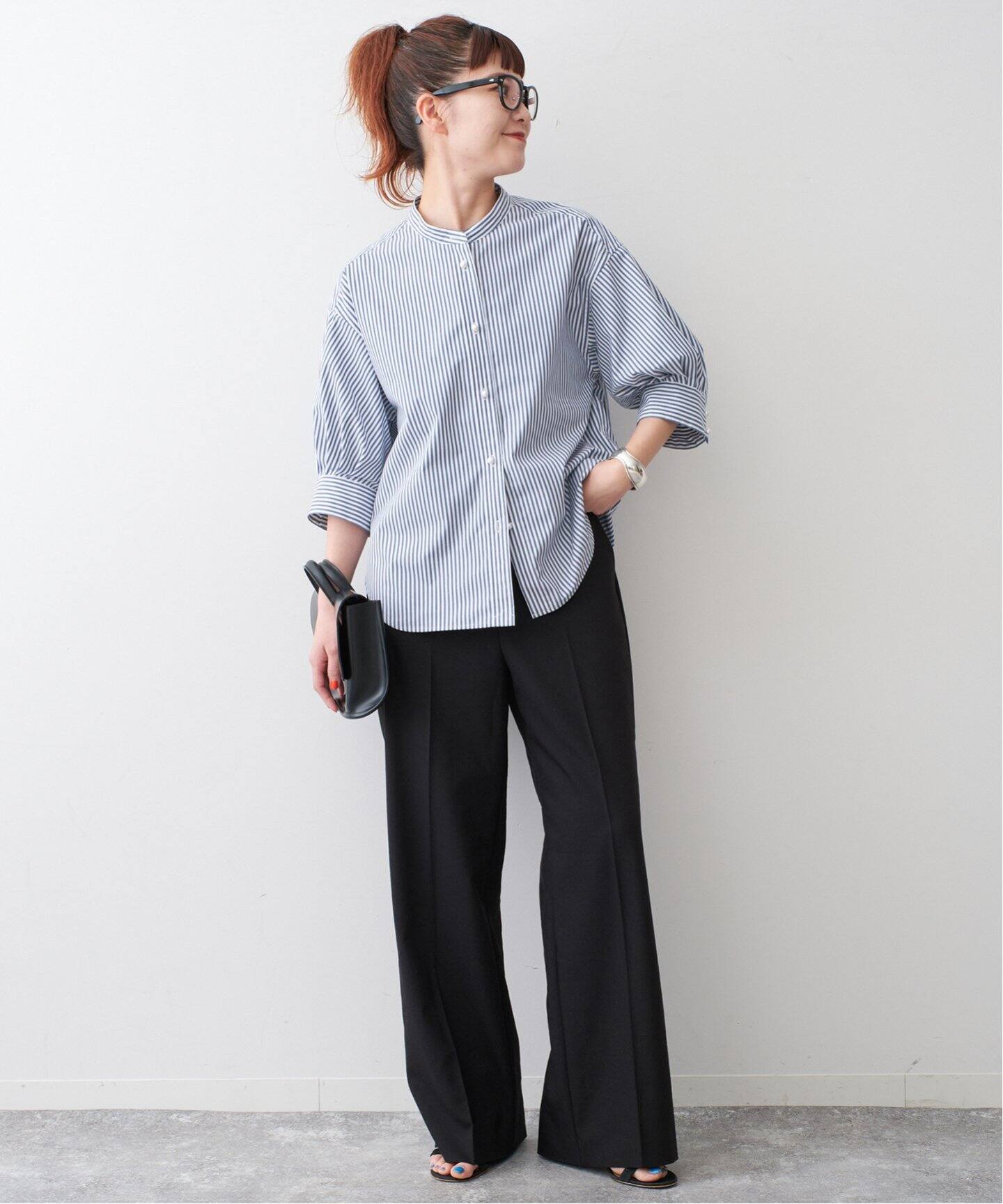 完全受注生産】SO パールボタンギャザースリーブシャツ（シャツ  