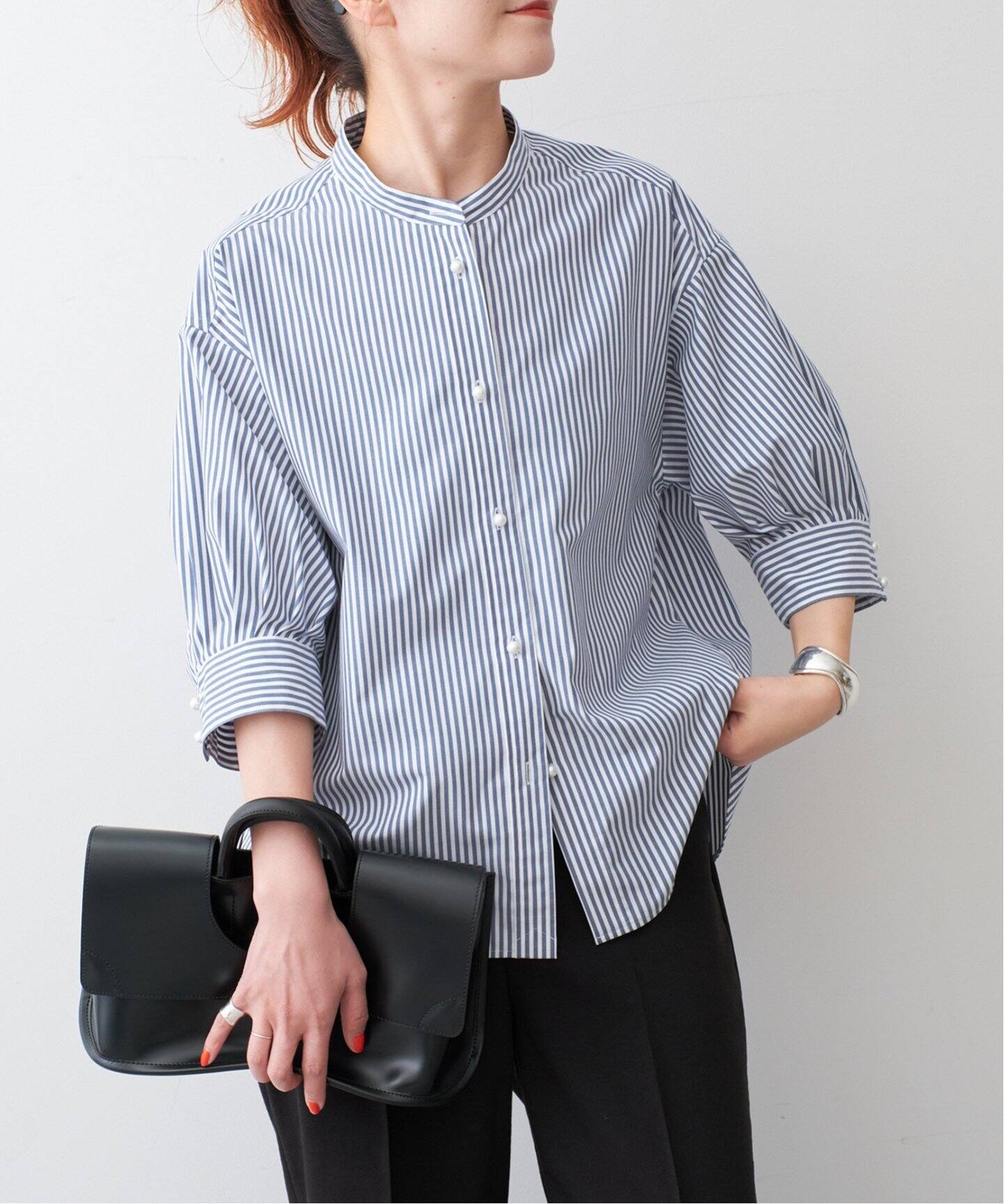 完全受注生産】SO パールボタンギャザースリーブシャツ（シャツ  