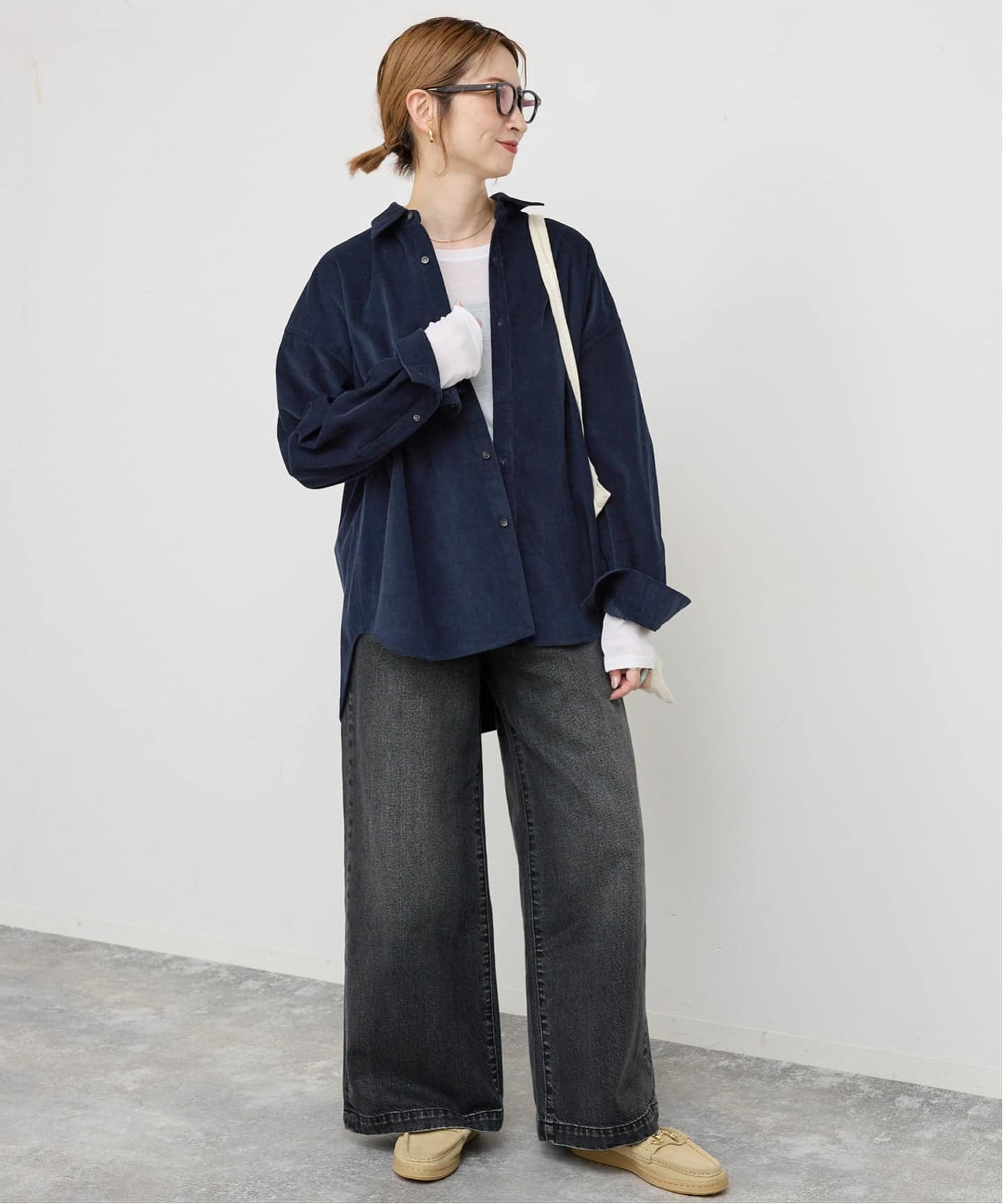 追加》コットンコーデュロイルーズシャツ（シャツ／ブラウス）｜Spick