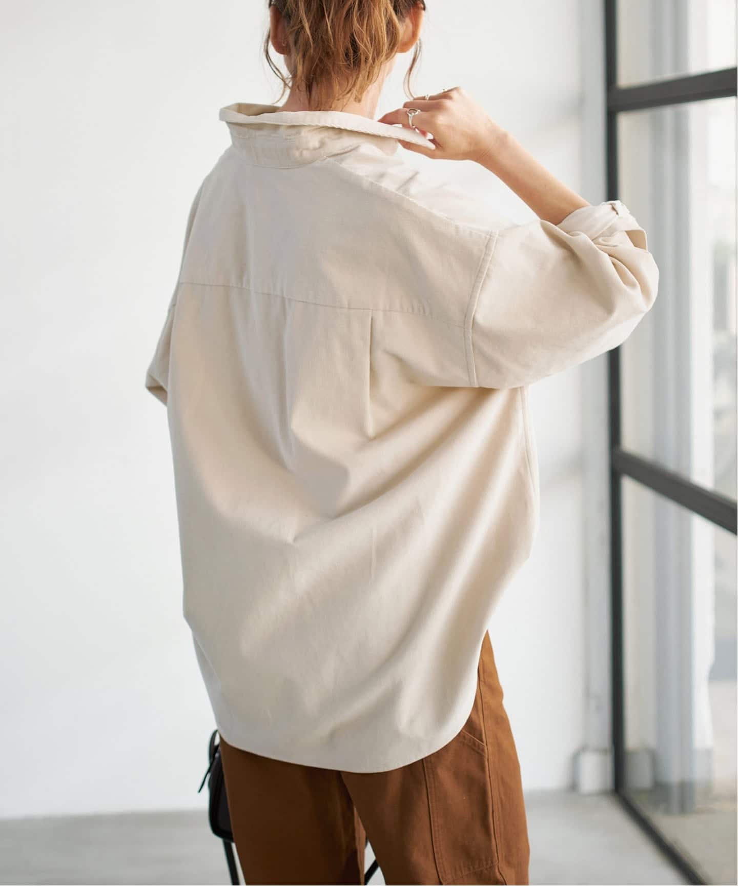 追加》コットンコーデュロイルーズシャツ（シャツ／ブラウス）｜Spick