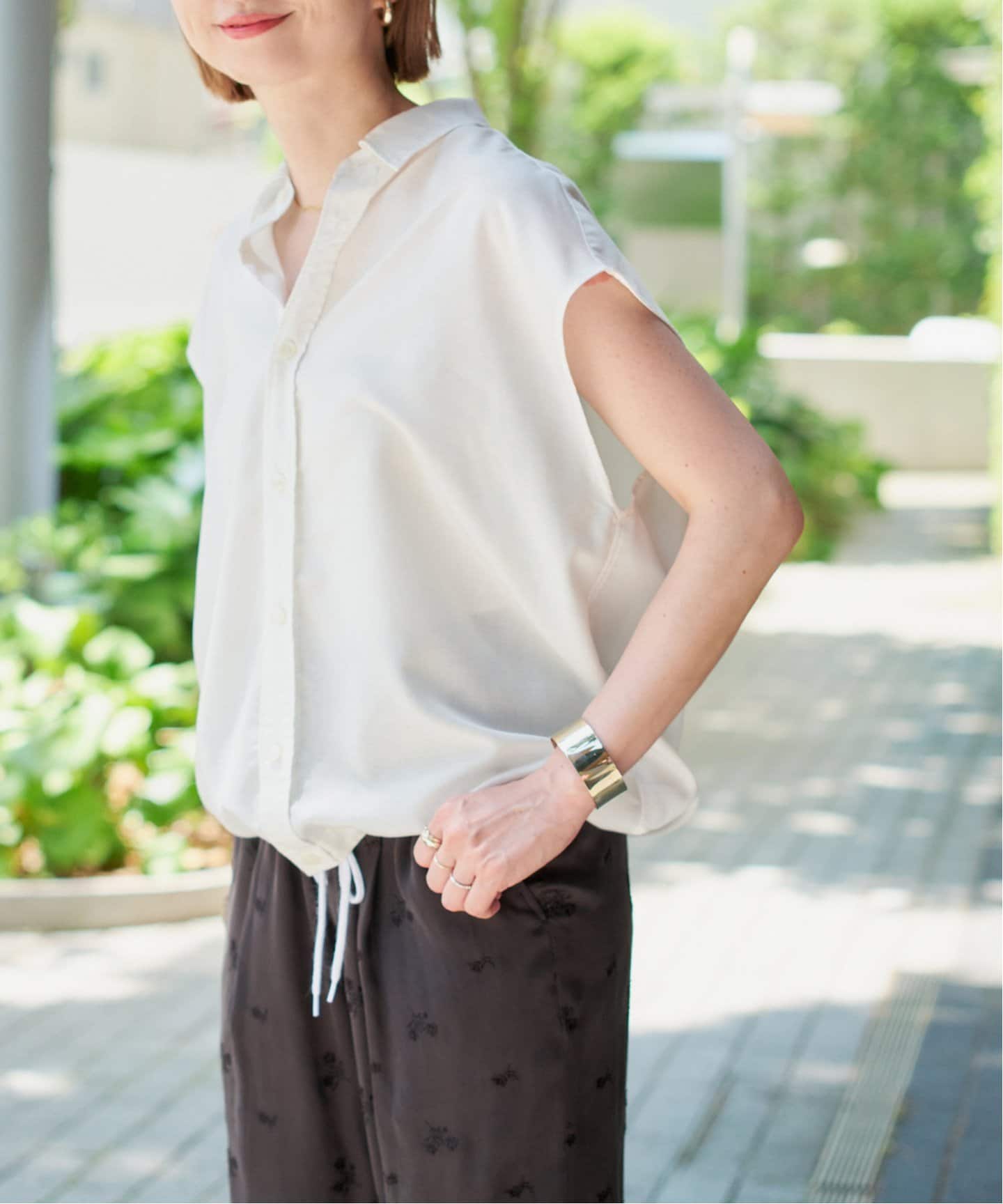 Spick and Span ソフトブロードフレンチヘムギャザーシャツ ソフトブロードフレンチヘムギャザーシャツ（シャツ／ブラウス