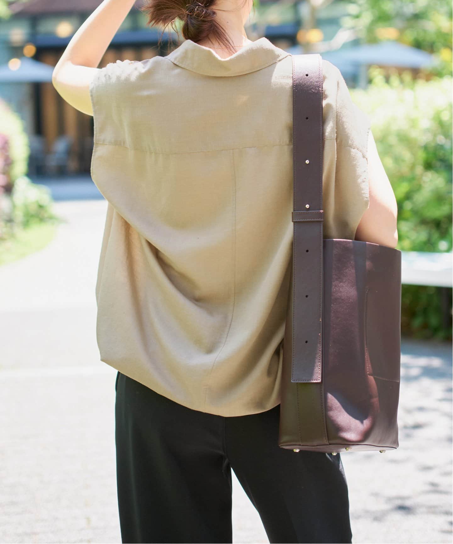 新品　Spick and Span ソフトブロードフレンチヘムギャザーシャツ ソフトブロードフレンチヘムギャザーシャツ（シャツ／ブラウス