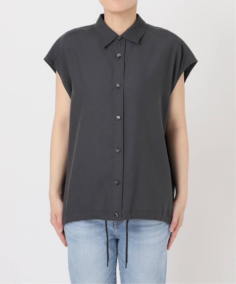 ソフトブロードフレンチヘムギャザーシャツ（シャツ／ブラウス  