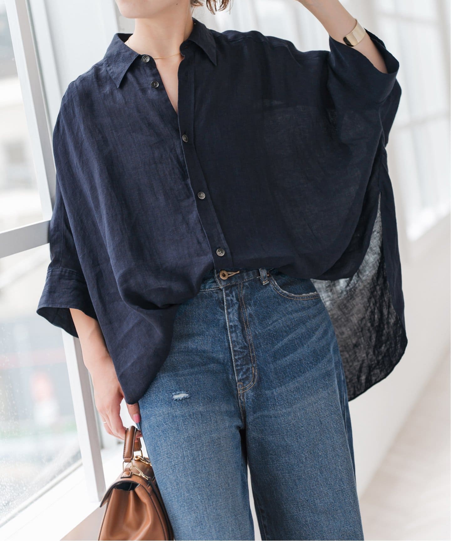 Spick & Span コットンリネンドルマンスリーブシャツ Spick & Span｜コットンリネンドルマンスリーブシャツ | Rakuten