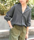 《追加》ウールライクヘムギャザーシャツ