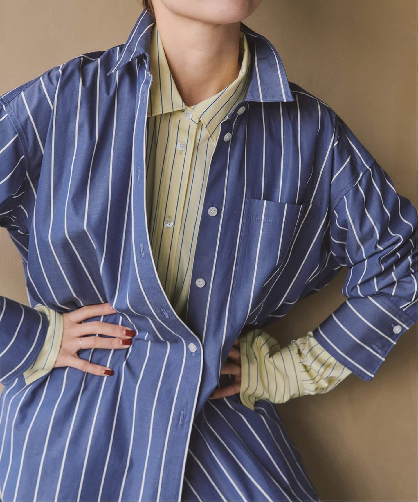 【美品】Spick and Span a&m マルチストライプシャツ a&m マルチストライプシャツ（シャツ／ブラウス）｜Spick and Span