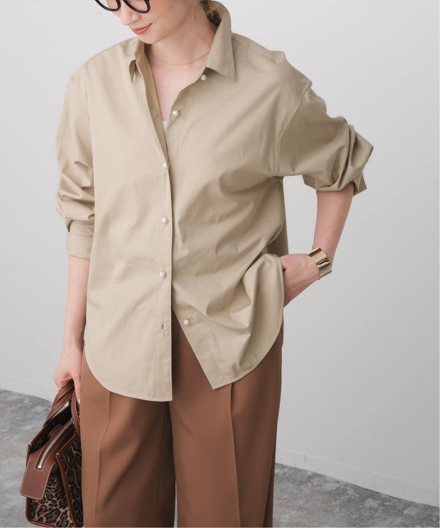 Spick & Span オックスベーシックパールボタンシャツ Spick & Span（スピックアンドスパン）の「≪追加≫オックス