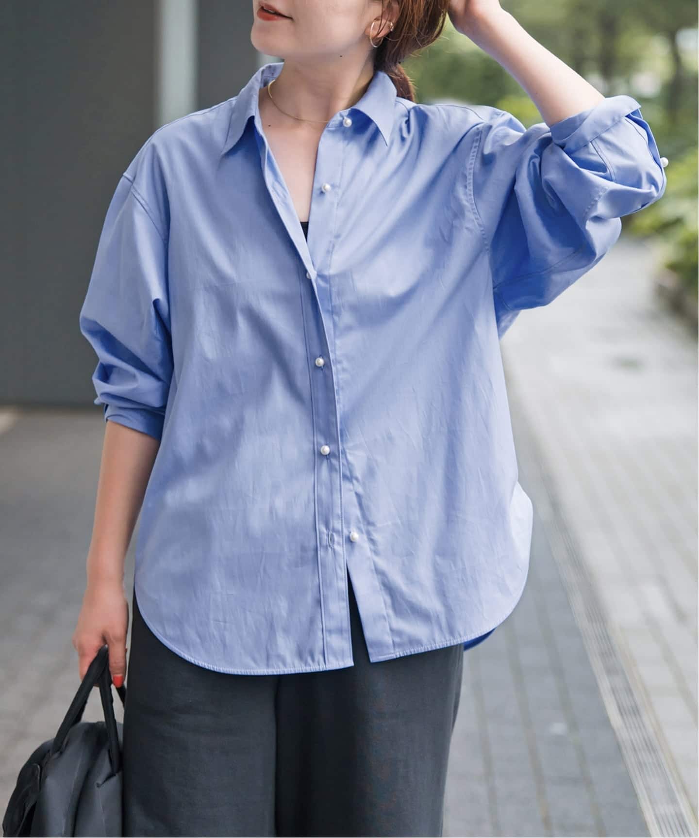 美品☆Spick & Span☆オックスパールボタンシャツ オックスベーシックパールボタンシャツ | スピック＆スパン