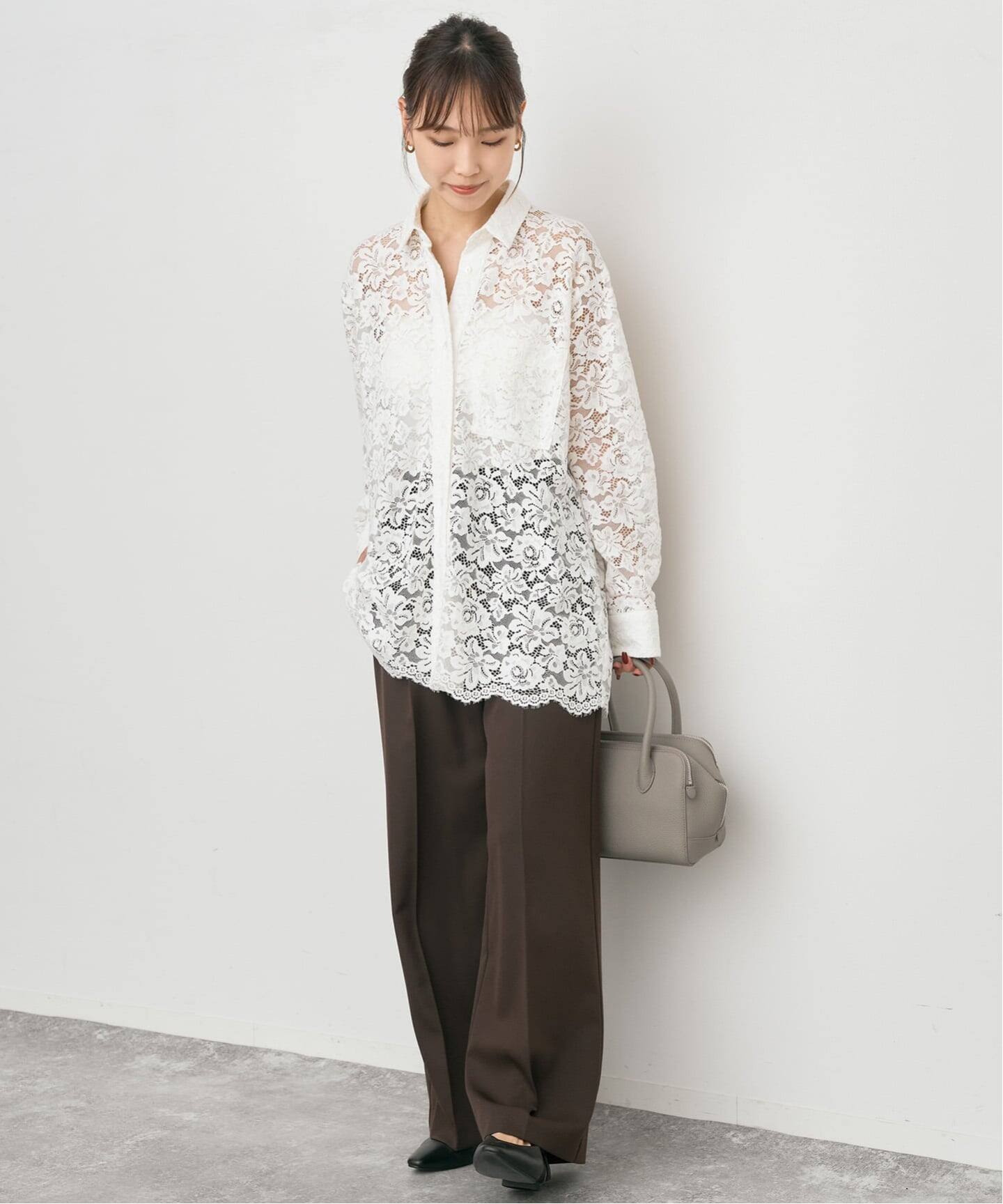 レースシャツ（シャツ／ブラウス）｜Spick and Span（スピック＆スパン