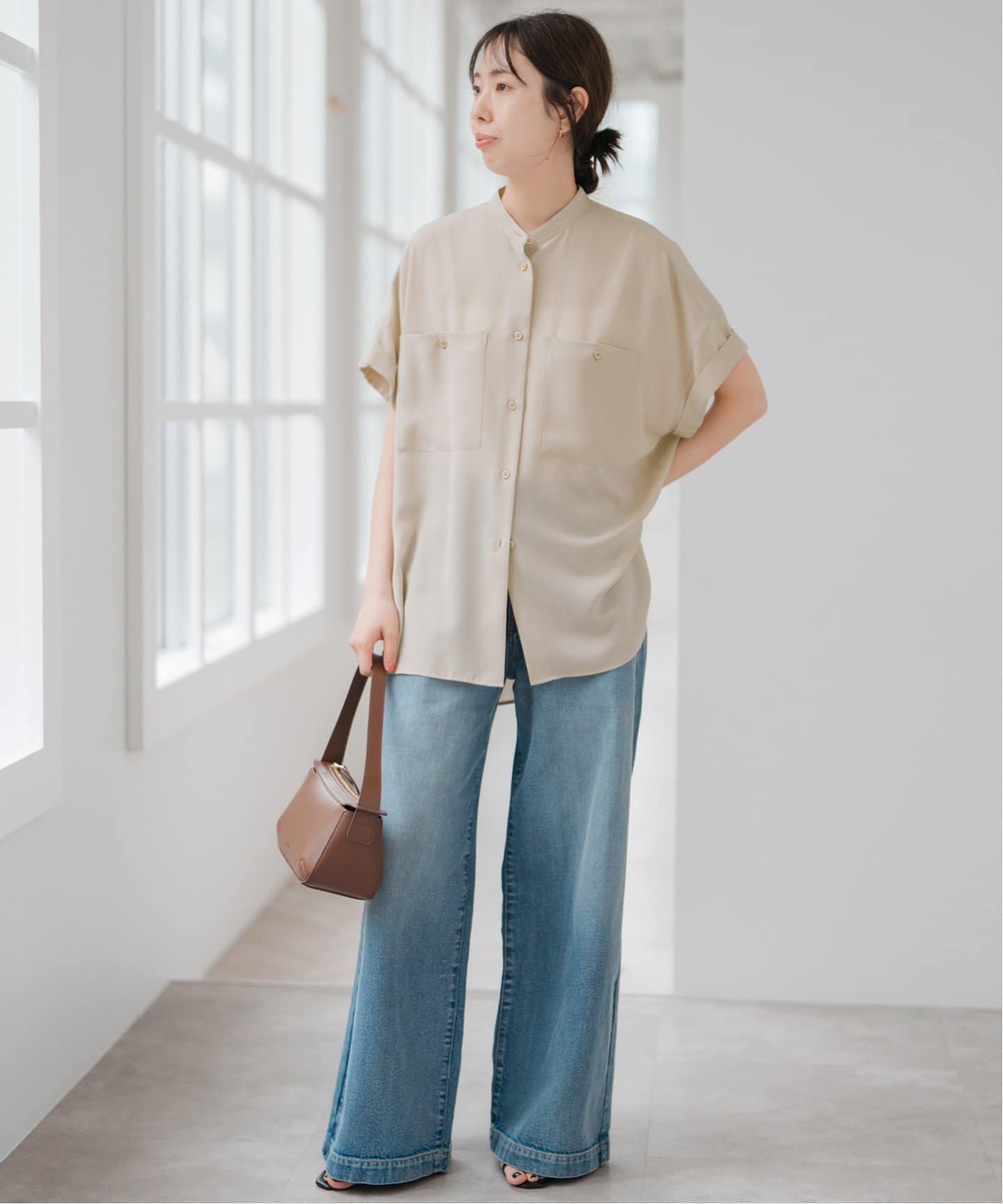 ブラウス シャツ シルキードレープシャツ レディース シルキードレープシャツ（シャツ／ブラウス）｜Spick and Span
