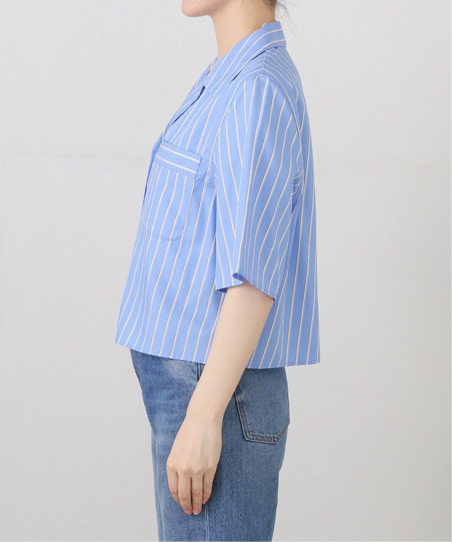 ドビーストライプショートシャツ（シャツ／ブラウス）｜Spick & Span