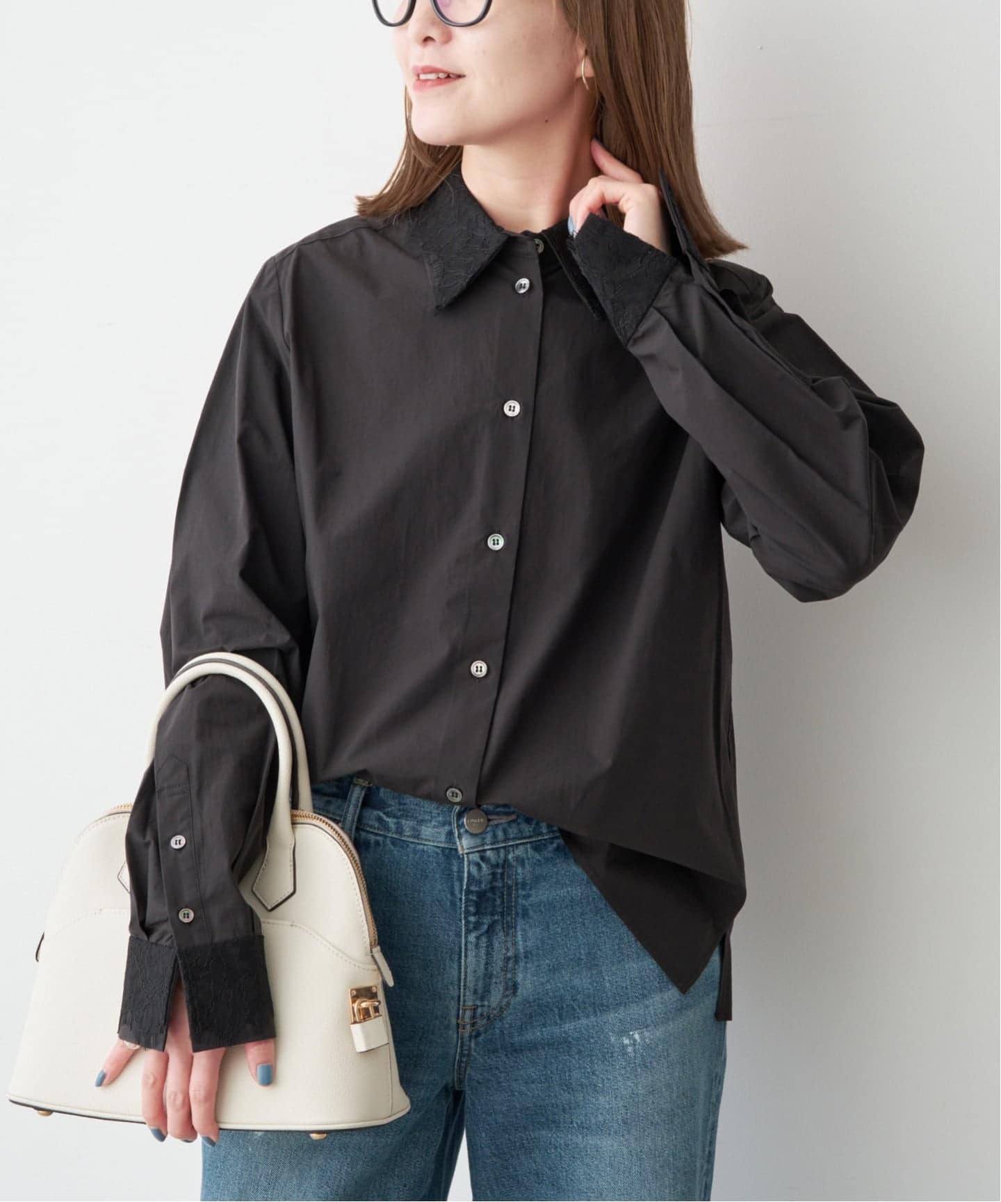 レース襟シャツ（シャツ／ブラウス）｜Spick and Span（スピック