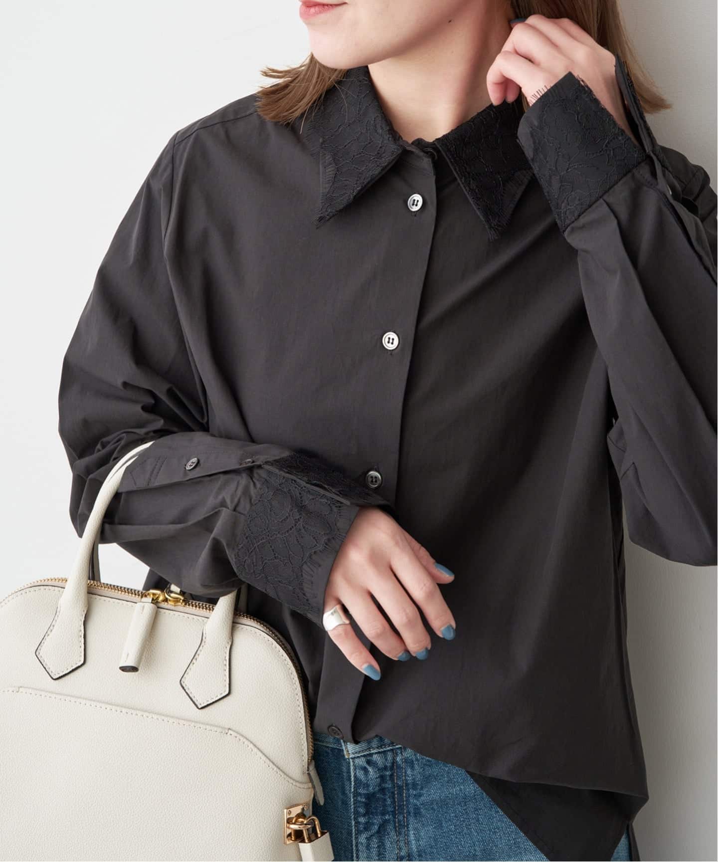 レース襟シャツ（シャツ／ブラウス）｜Spick and Span（スピック