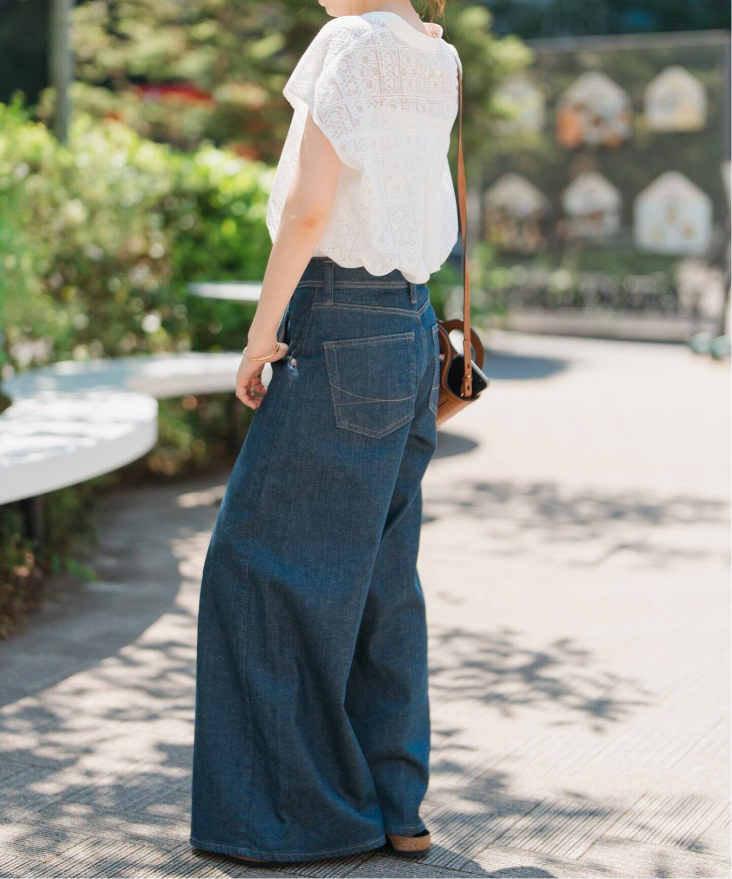 追加4》PEレースフレンチスリーブシャツ（シャツ／ブラウス