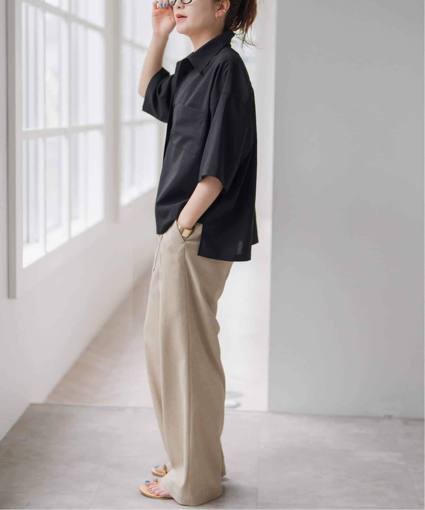 Spick & Span DEVEAUXハーフスリーブシャツ DEVEAUXハーフスリーブシャツ（シャツ／ブラウス）｜Spick and
