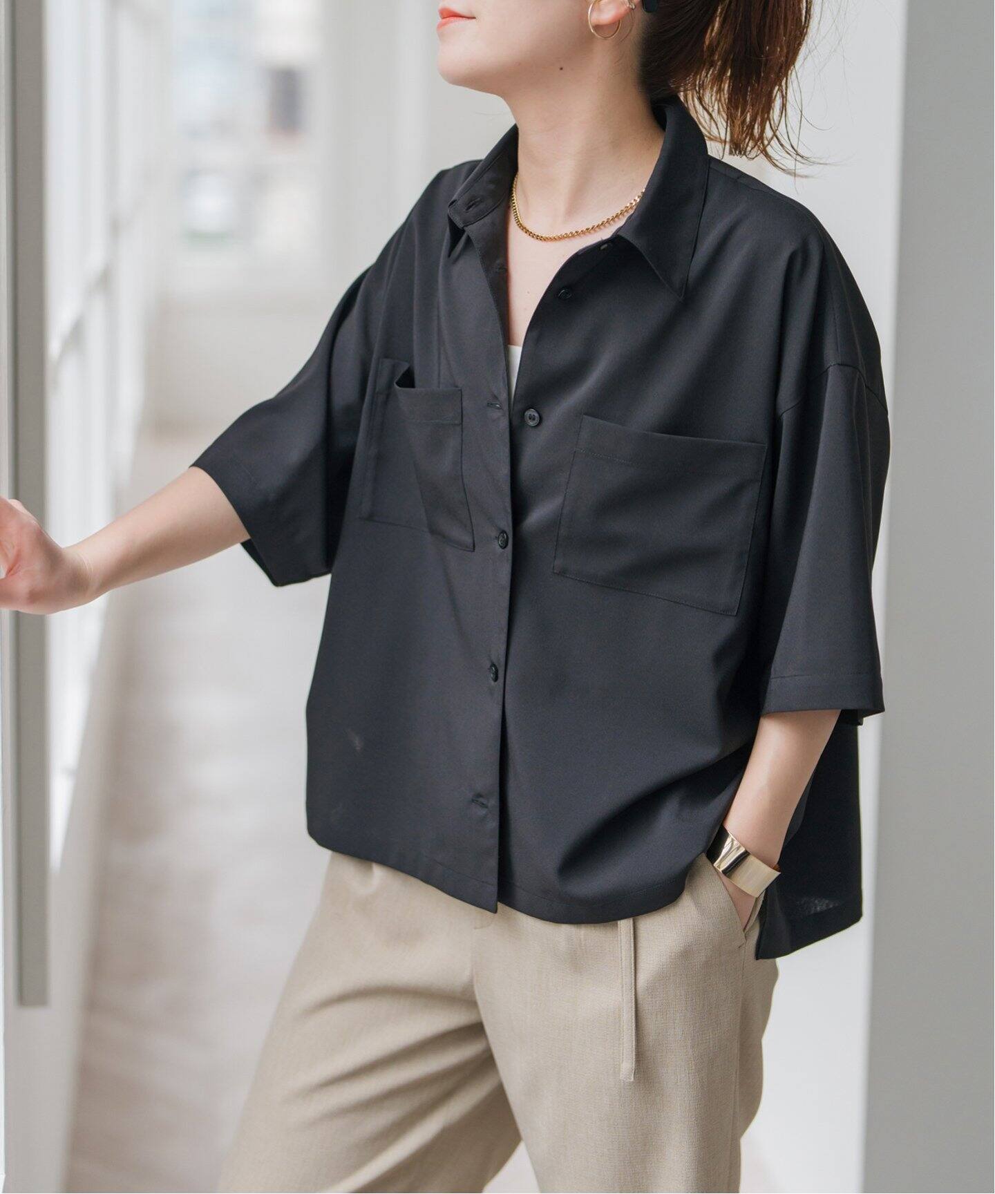 一部店舗+WEB限定》ハーフスリーブシャツ（シャツ／ブラウス）｜Spick 