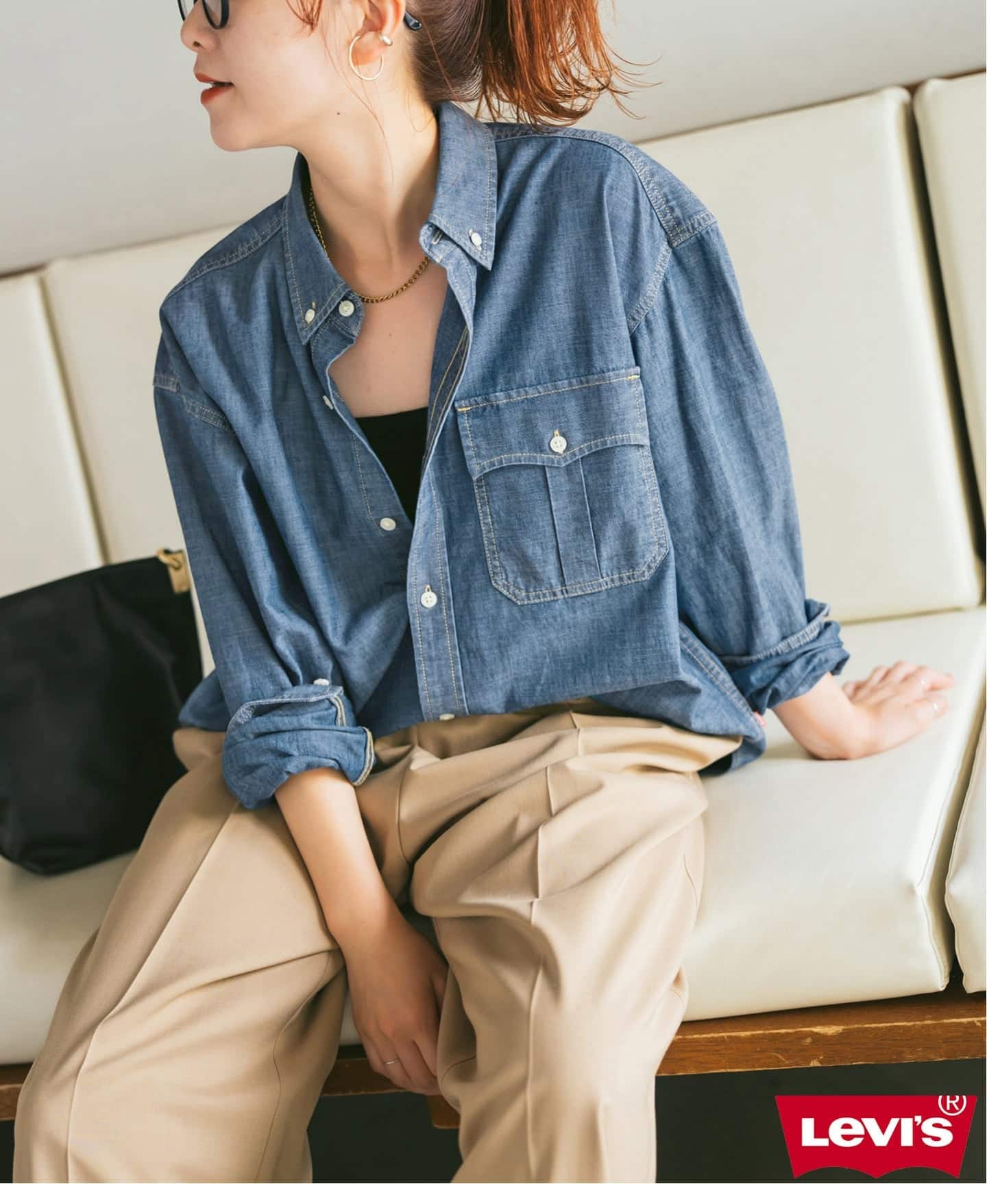 Levi's/リーバイス 別注SMU LS ZANDT CROPPED SHIRT（シャツ／ブラウス