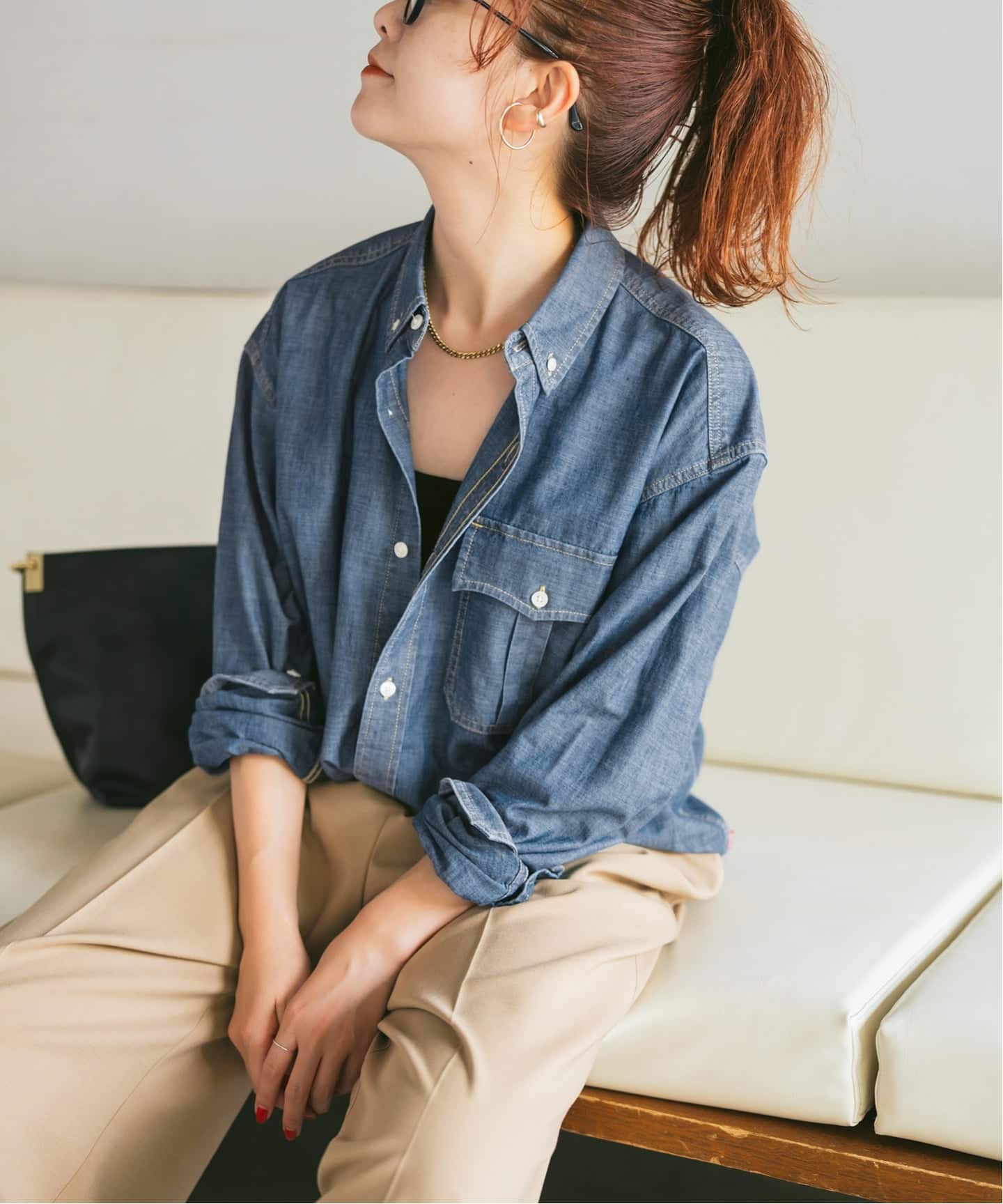 Levi's/リーバイス 別注SMU LS ZANDT CROPPED SHIRT（シャツ／ブラウス