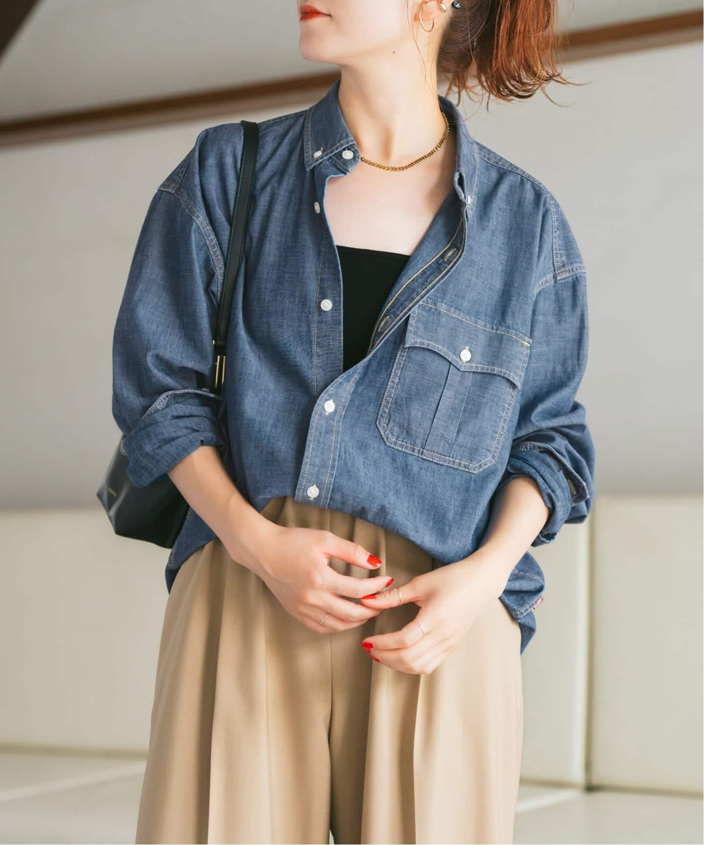 Levi's/リーバイス 別注SMU LS ZANDT CROPPED SHIRT（シャツ