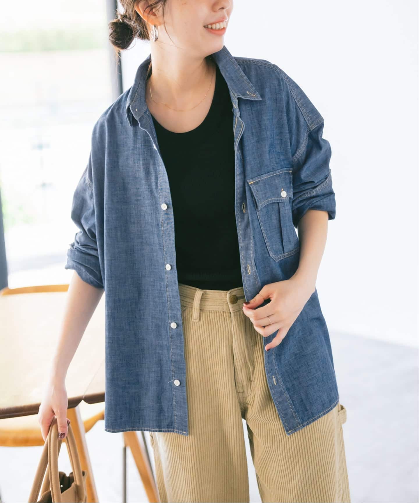 Levi's/リーバイス 別注SMU LS ZANDT CROPPED SHIRT（シャツ／ブラウス