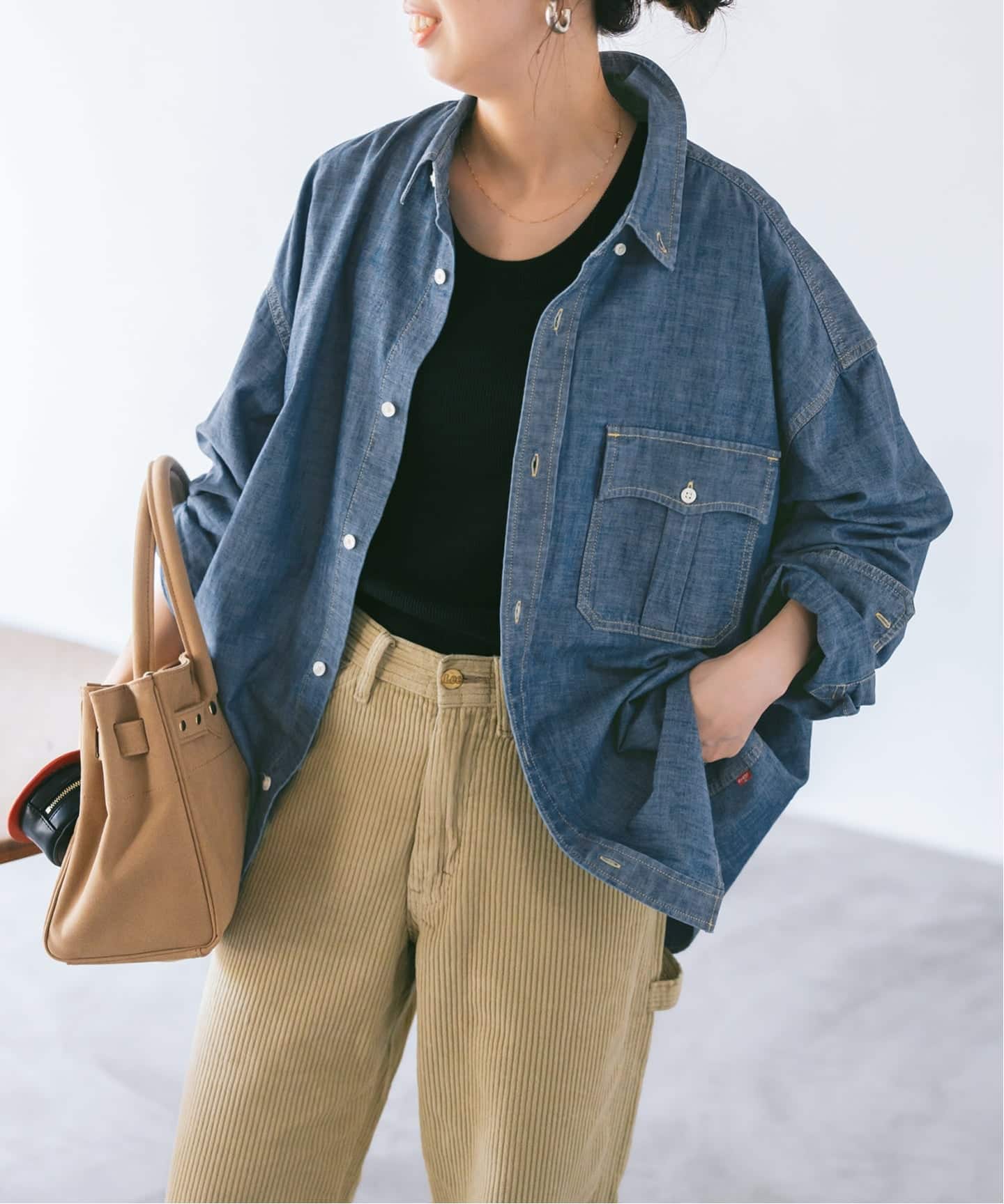 Levi's/リーバイス 別注SMU LS ZANDT CROPPED SHIRT（シャツ／ブラウス