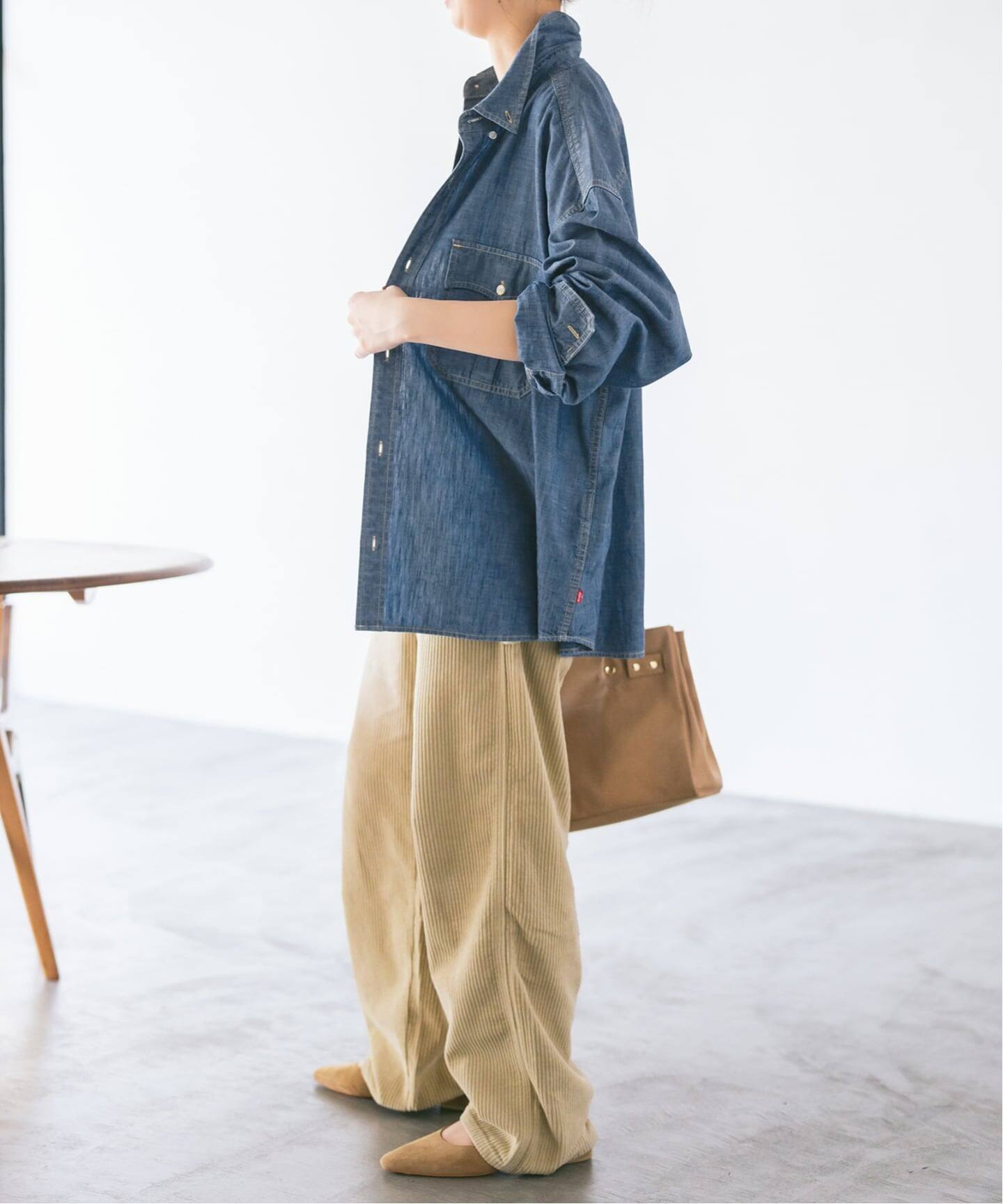 Levi's/リーバイス 別注SMU LS ZANDT CROPPED SHIRT（シャツ／ブラウス