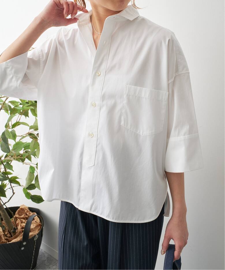 TICCA / ティッカ スクエア半袖ダブルカフスシャツ（シャツ／ブラウス  