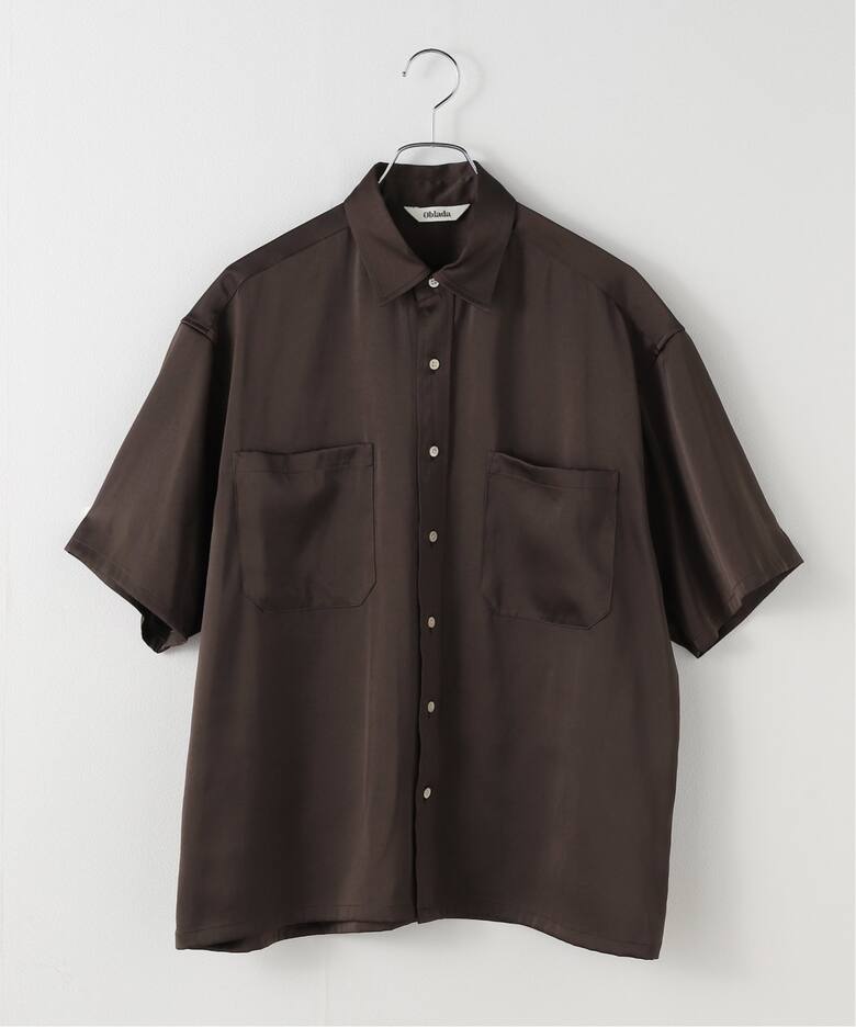 一部店舗+WEB限定》OBLADA / オブラダ SATIN SHIRT（シャツ／ブラウス 