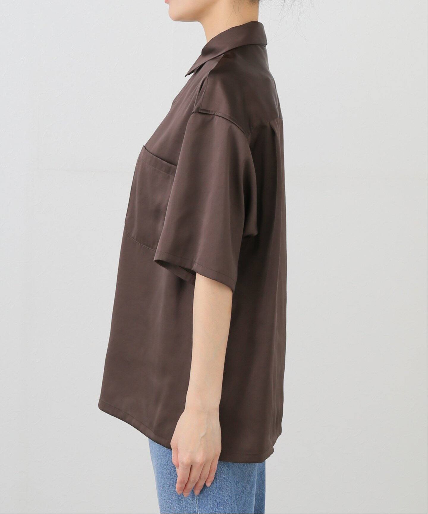 Oblada CINCH SATIN SHIRT サテンシャツ Oblada CINCH SATIN SHIRT サテンシャツ - メルカリ