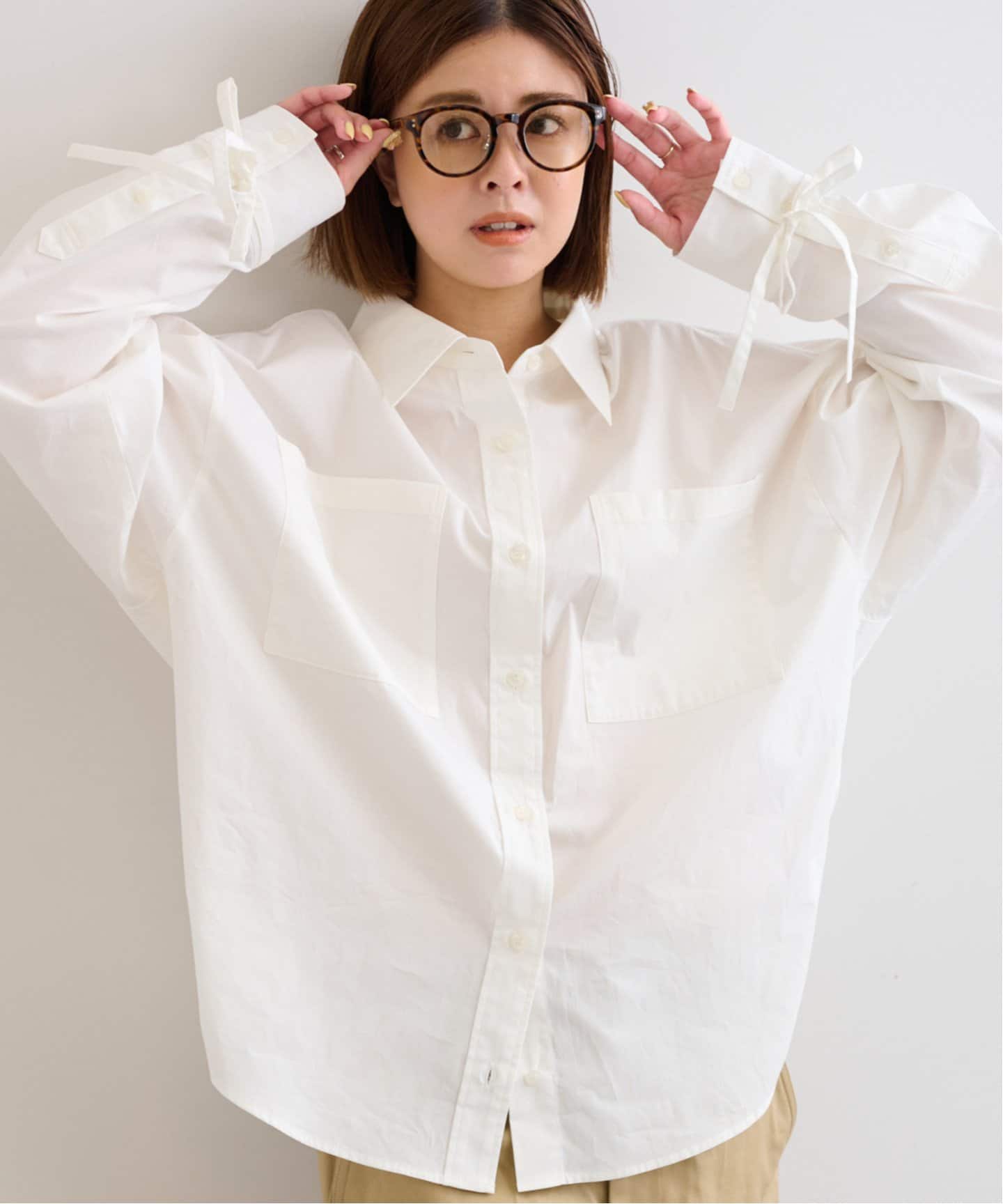 FURFURリボンスリーブオーバーシャツ FURFUR（ファーファー） SALE30%OFF トップス 25春夏 リボンスリーブ