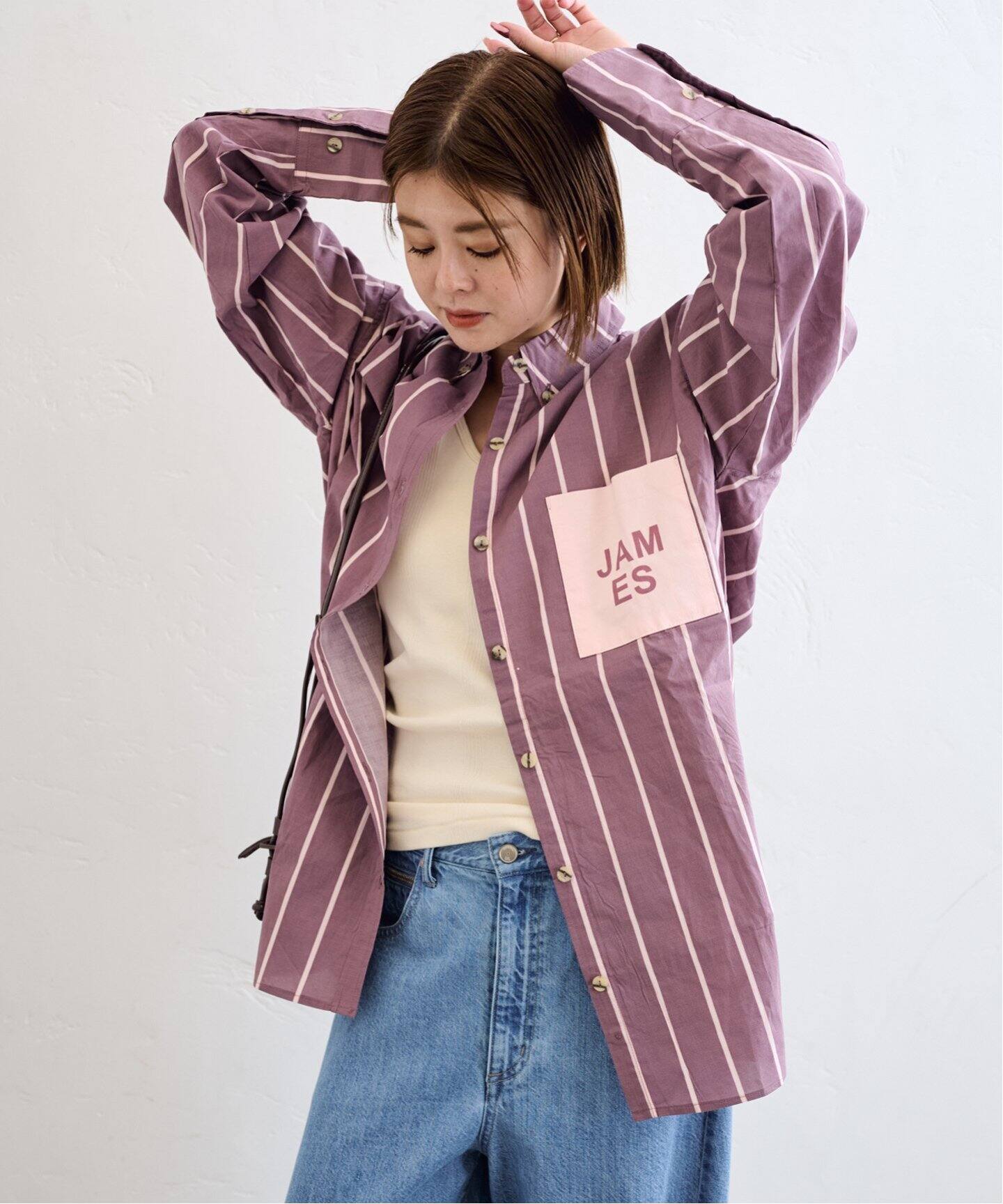 ARAMINTA JAMES/アラミンタ ジェーム ALPINE COTTON STRIPE SH