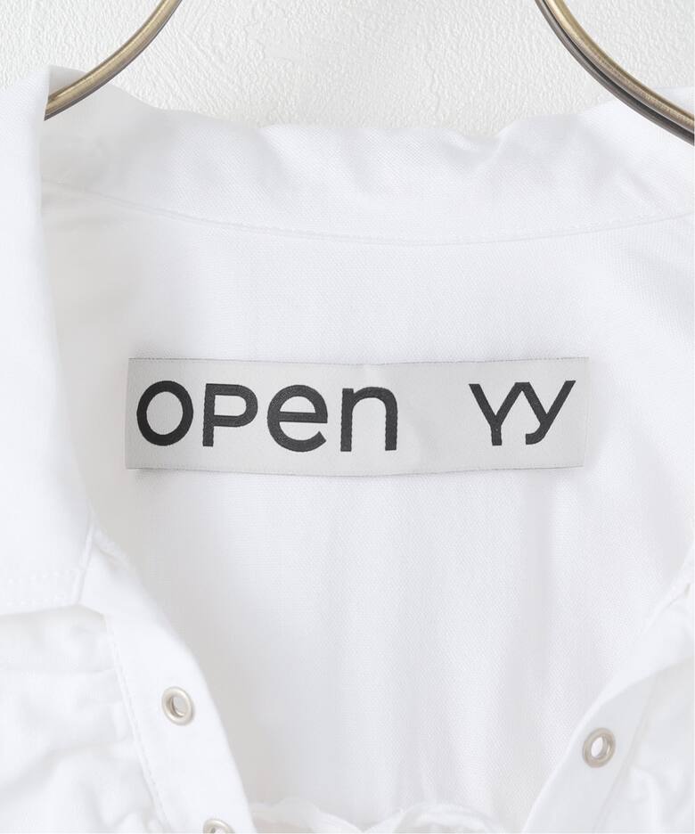 OPEN YY/オープンワイワイ RUFFLE TRIM BLOUSE（シャツ／ブラウス 