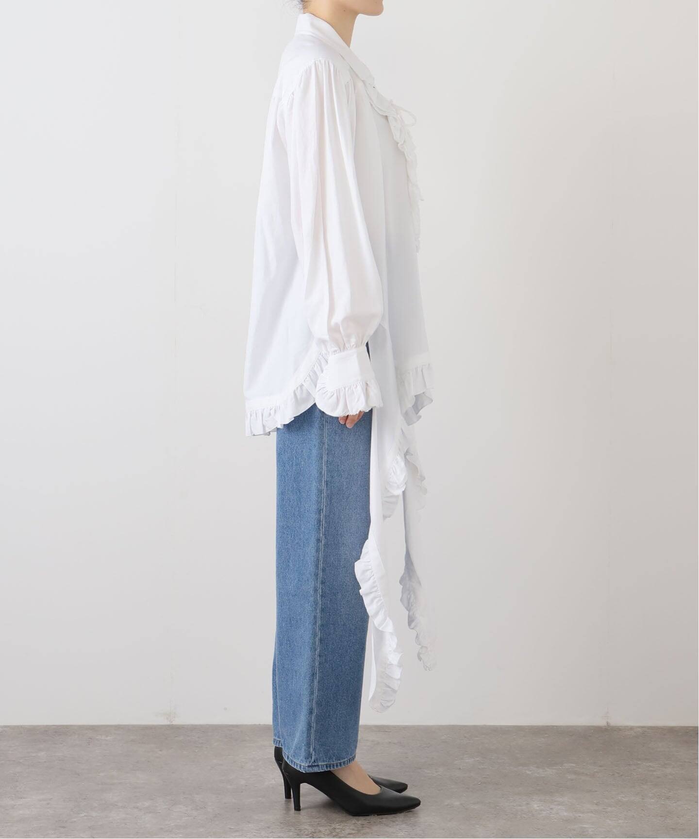 Open YY(オープンワイワイ) RUFFLE POLO SHIRT Open YY(オープンワイワイ) RUFFLE POLO SHIRT