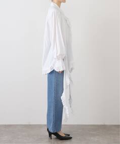 OPEN YY/オープンワイワイ RUFFLE TRIM BLOUSE（シャツ／ブラウス 