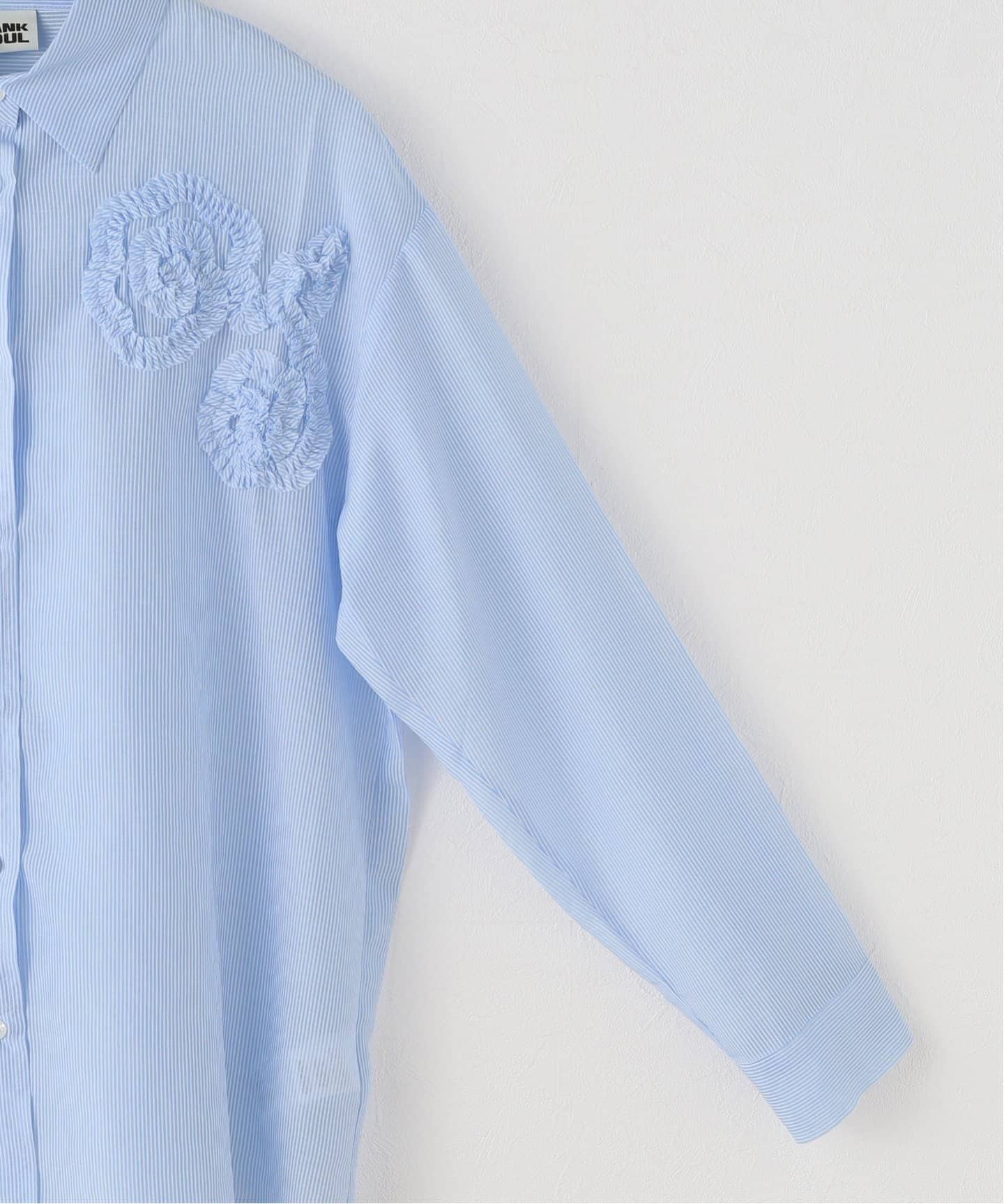 CRANK/クランク FLOWER STRIPED SHEER SHIRT（シャツ／ブラウス