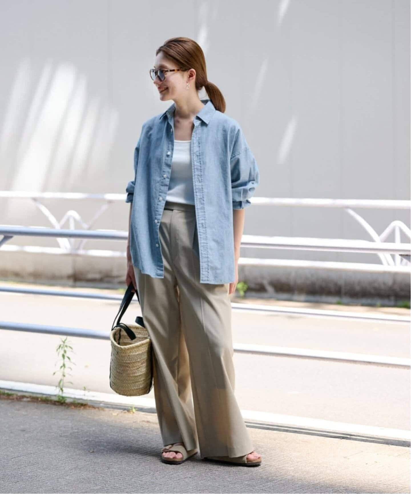 FRAMeWORK名品「ダンガリーシャツ」　長袖　シャツ FRAMeWORK（フレームワーク）の「ダンガリーシャツ（シャツ