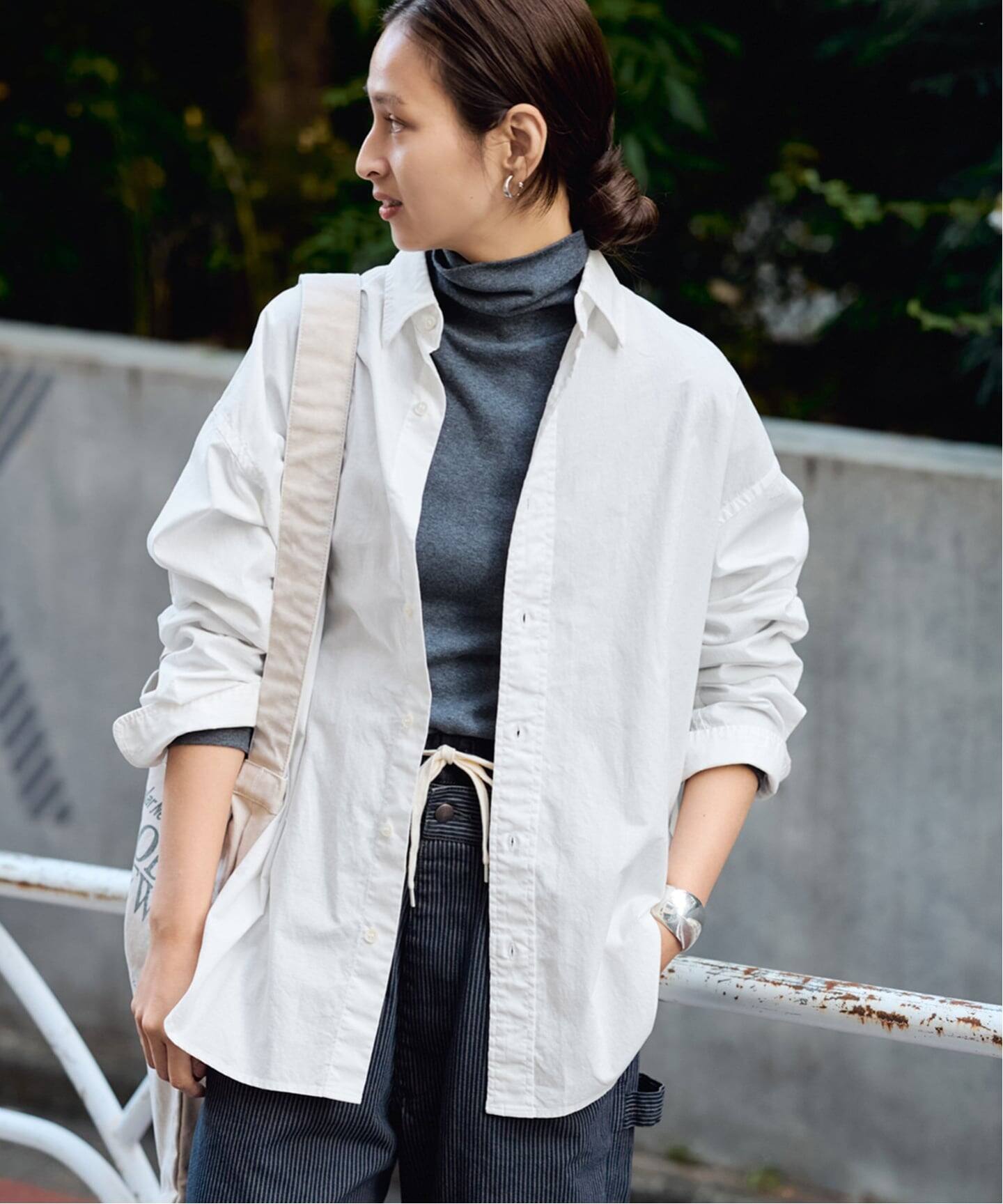 2024 フレームワーク　コットンレギュラーカラーシャツ　ホワイト ≪追加≫コットンレギュラーカラーシャツ2（シャツ/ブラウス