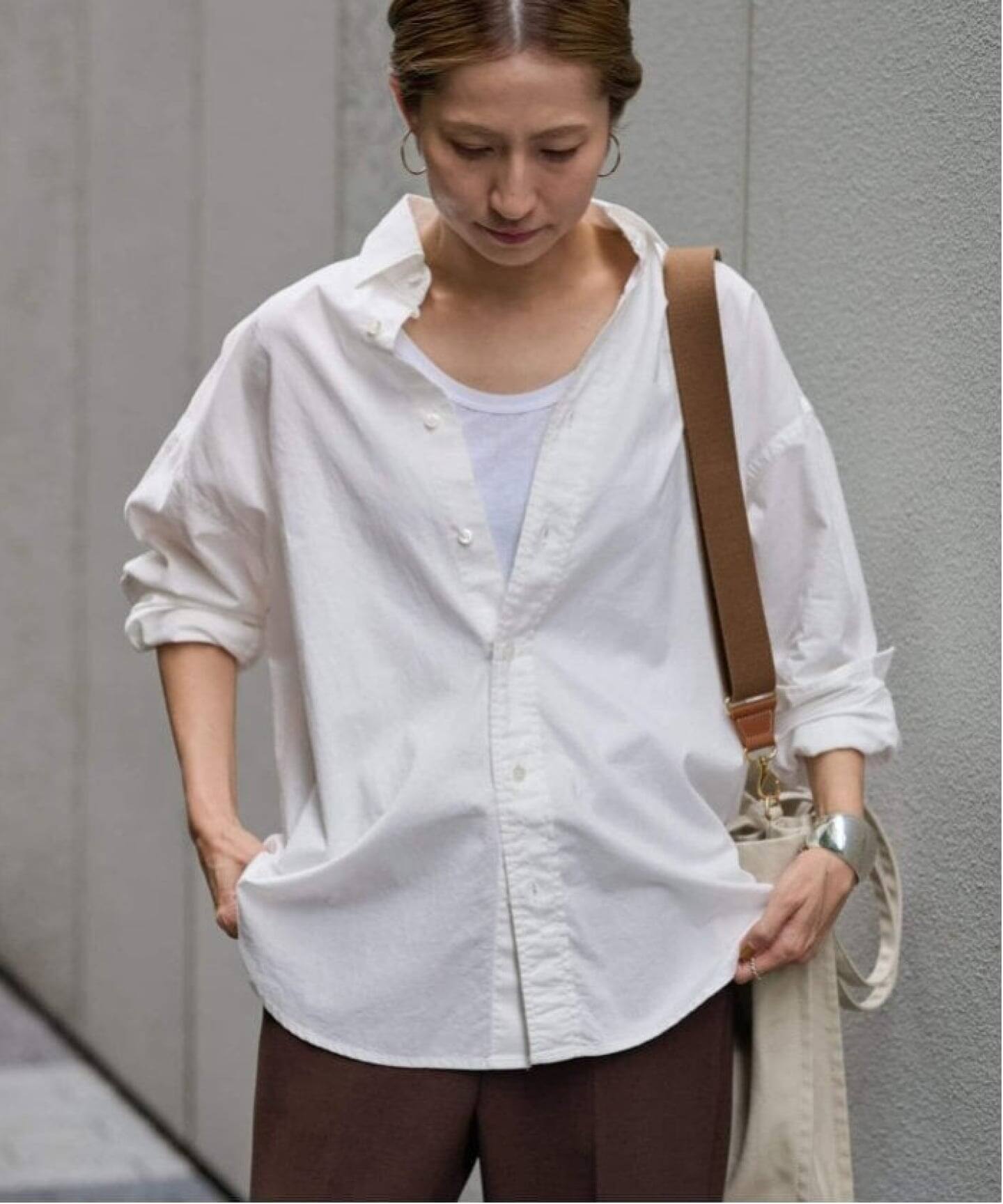 【新品】FRAMeWORK コットンレギュラーカラーシャツ　フレームワーク ≪追加≫コットンレギュラーカラーシャツ（シャツ/ブラウス