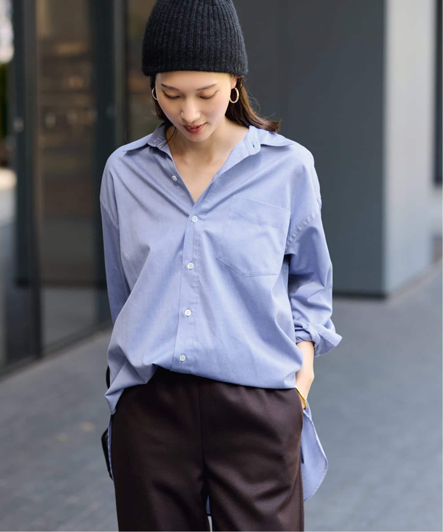 コットンロングシャツ（シャツ／ブラウス）｜FRAMeWORK（フレーム