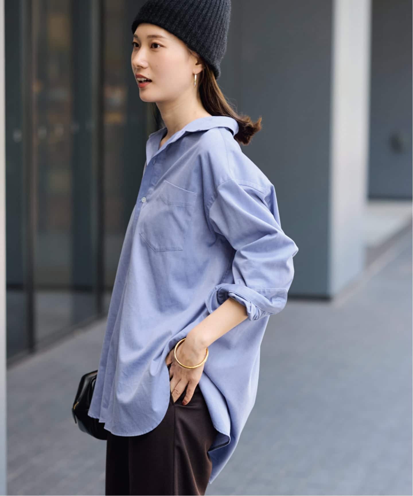 コットンロングシャツ（シャツ／ブラウス）｜FRAMeWORK（フレーム