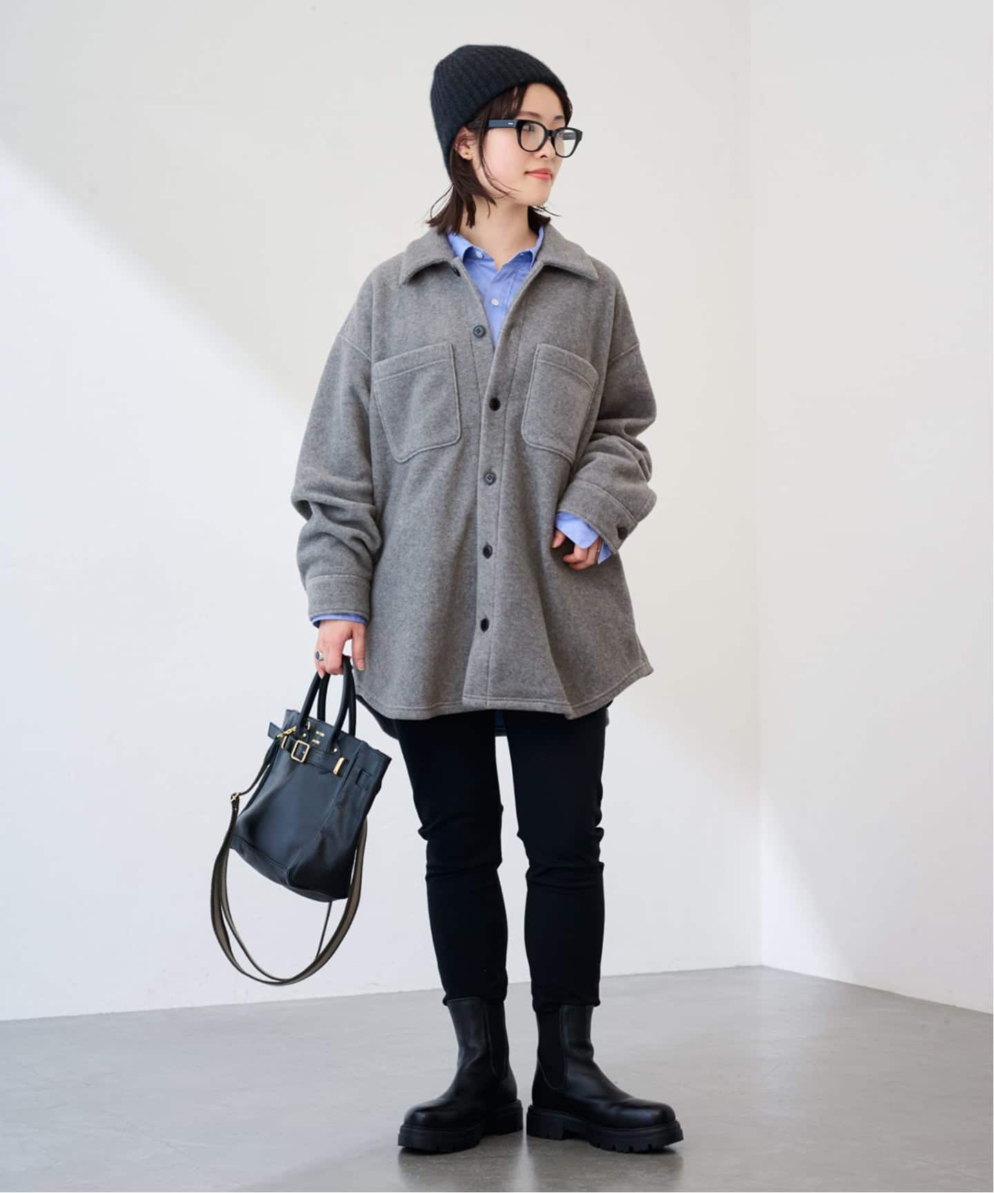 両面フリースオーバーシャツ（ボア・フリース）｜FRAMeWORK（フレーム