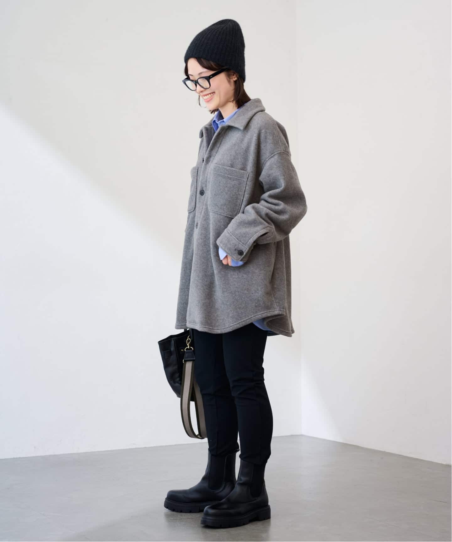 両面フリースオーバーシャツ（ボア・フリース）｜FRAMeWORK（フレーム