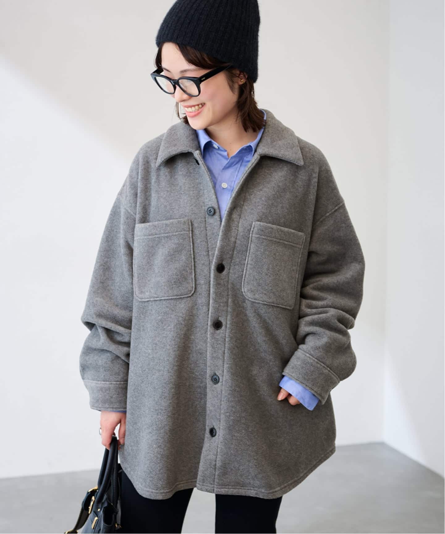 両面フリースオーバーシャツ（ボア・フリース）｜FRAMeWORK（フレーム