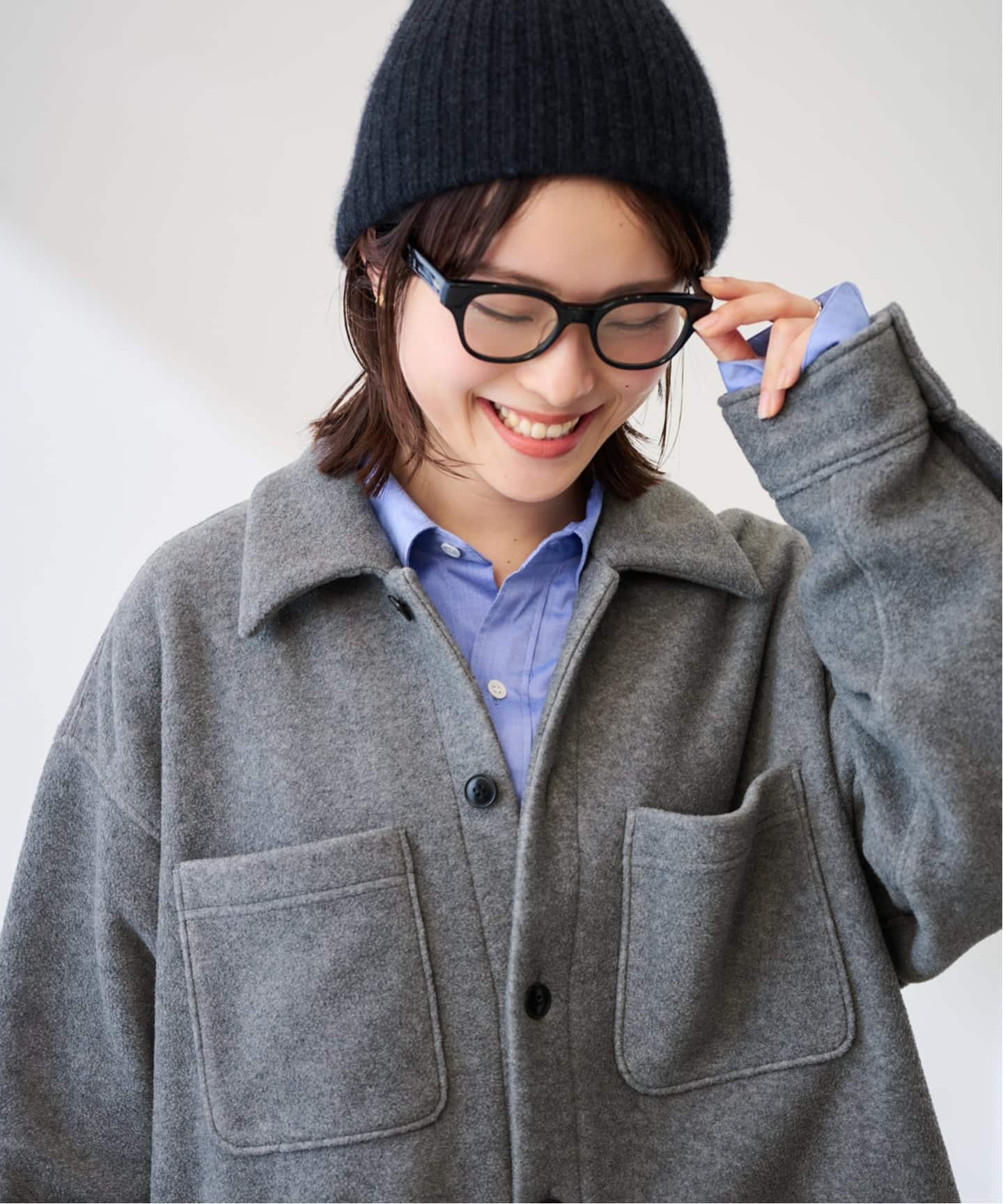 両面フリースオーバーシャツ（ボア・フリース）｜FRAMeWORK（フレーム